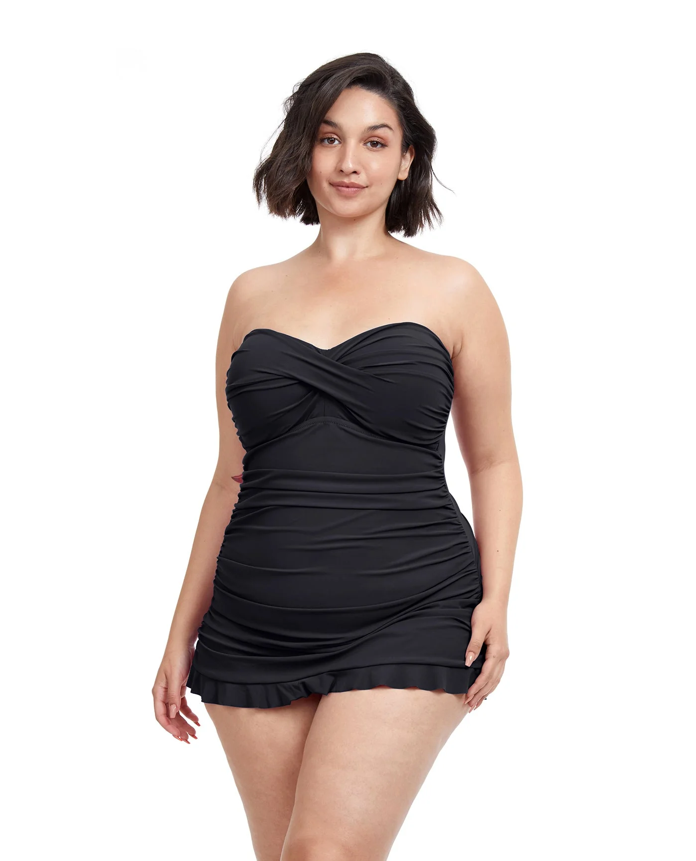 Tutti Frutti Plus Size Bandeau Swimdress
