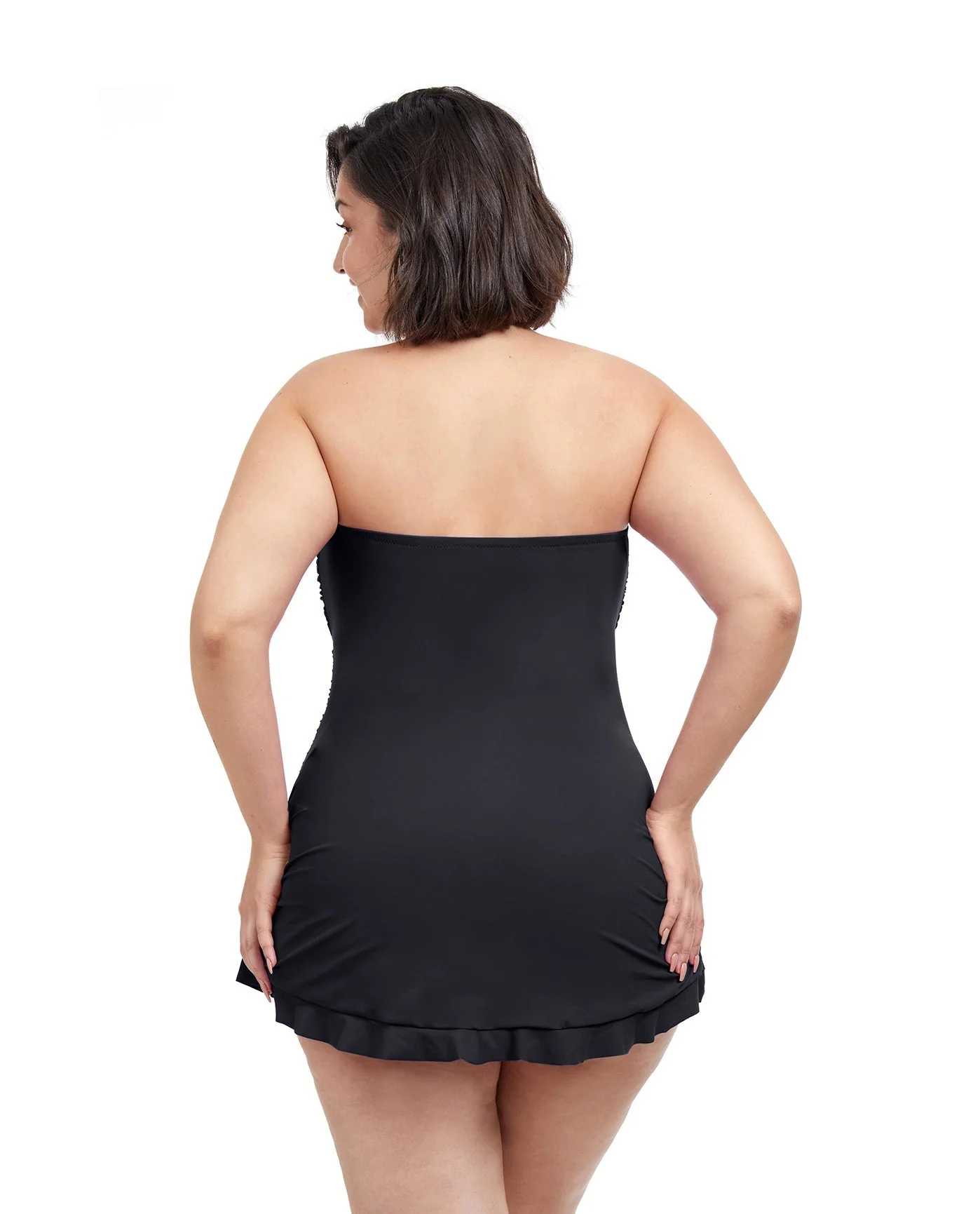 Tutti Frutti Plus Size Bandeau Swimdress - Image 2