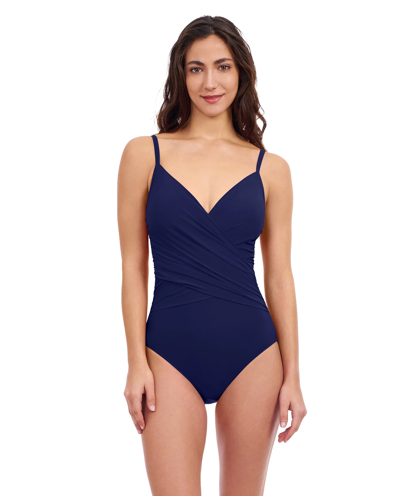 Tutti Frutti V-Neck Surplice One Piece Swimsuit