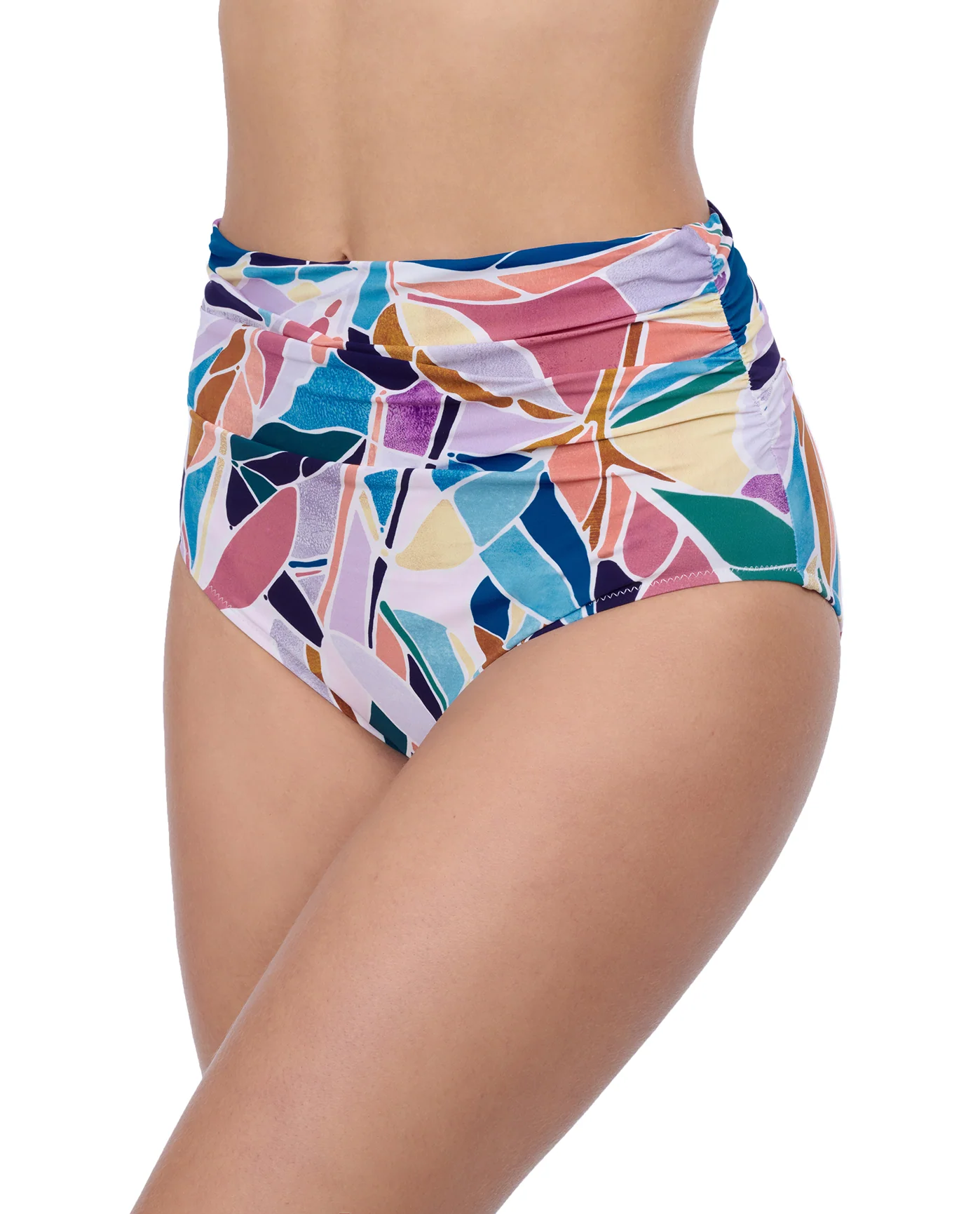 Aura Shirred High Waist Swim Bottom - Image 2