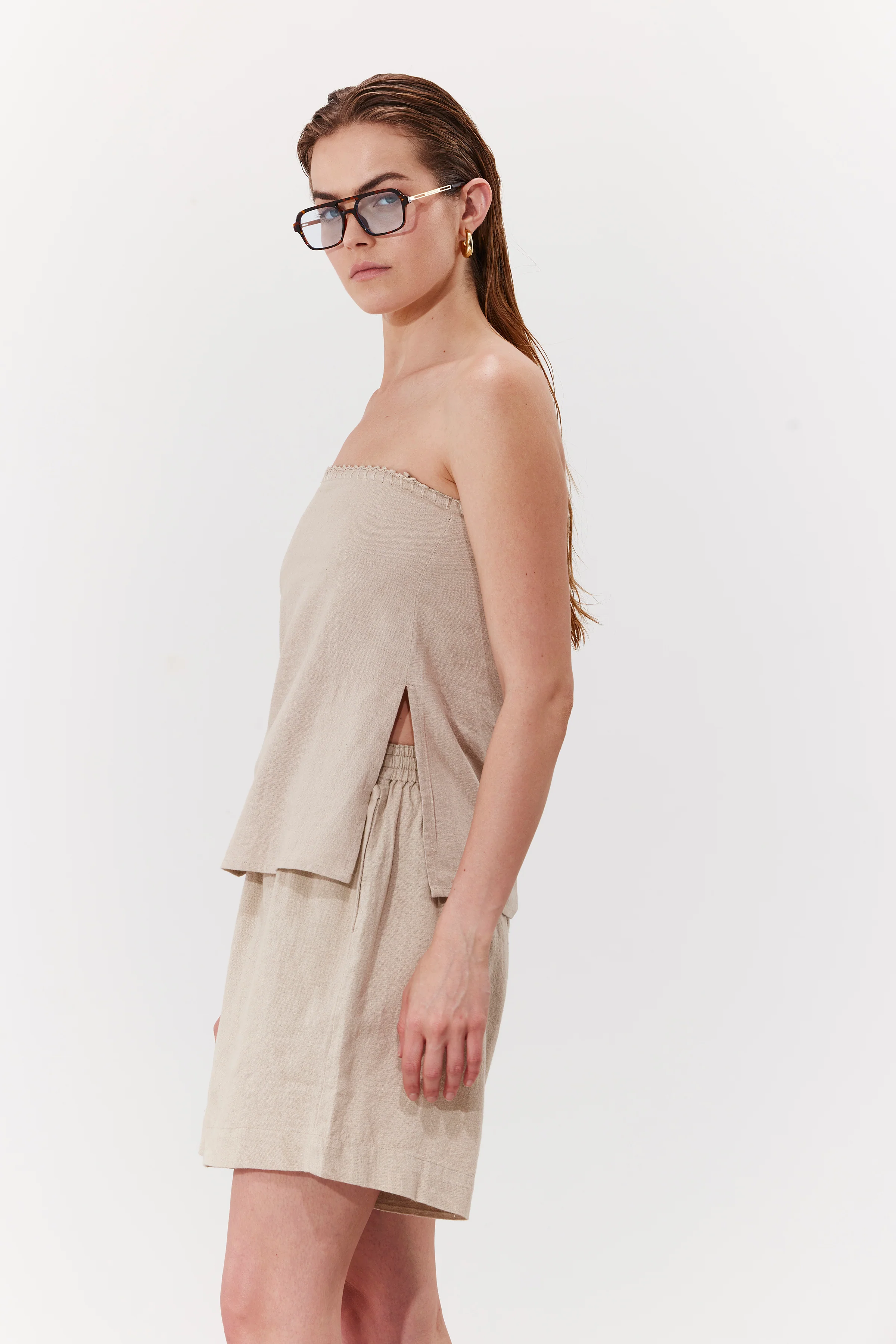 Bali Escape Bandeau Top Cover-Up-Natural - Image 4