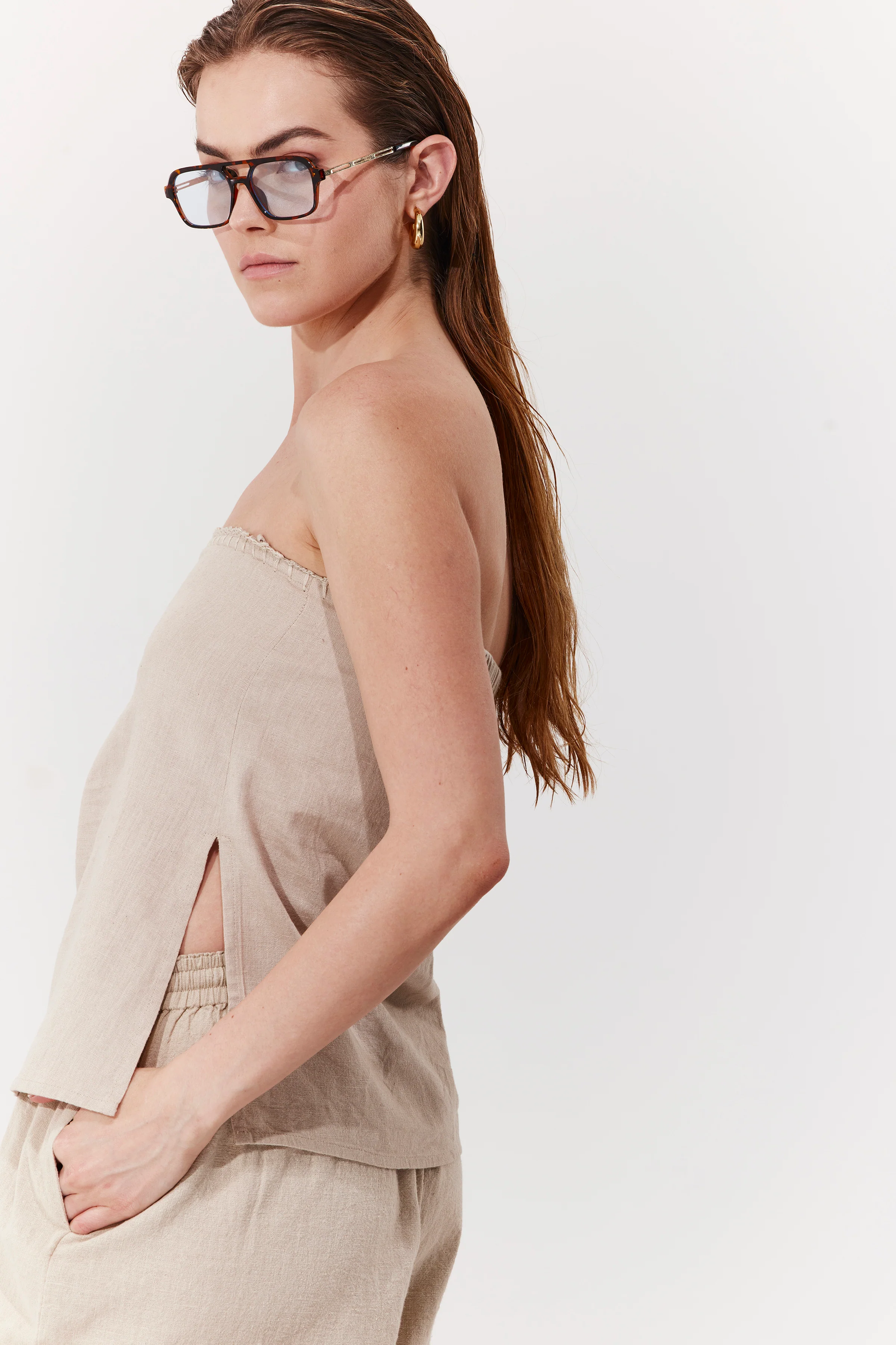 Bali Escape Bandeau Top Cover-Up-Natural - Image 8