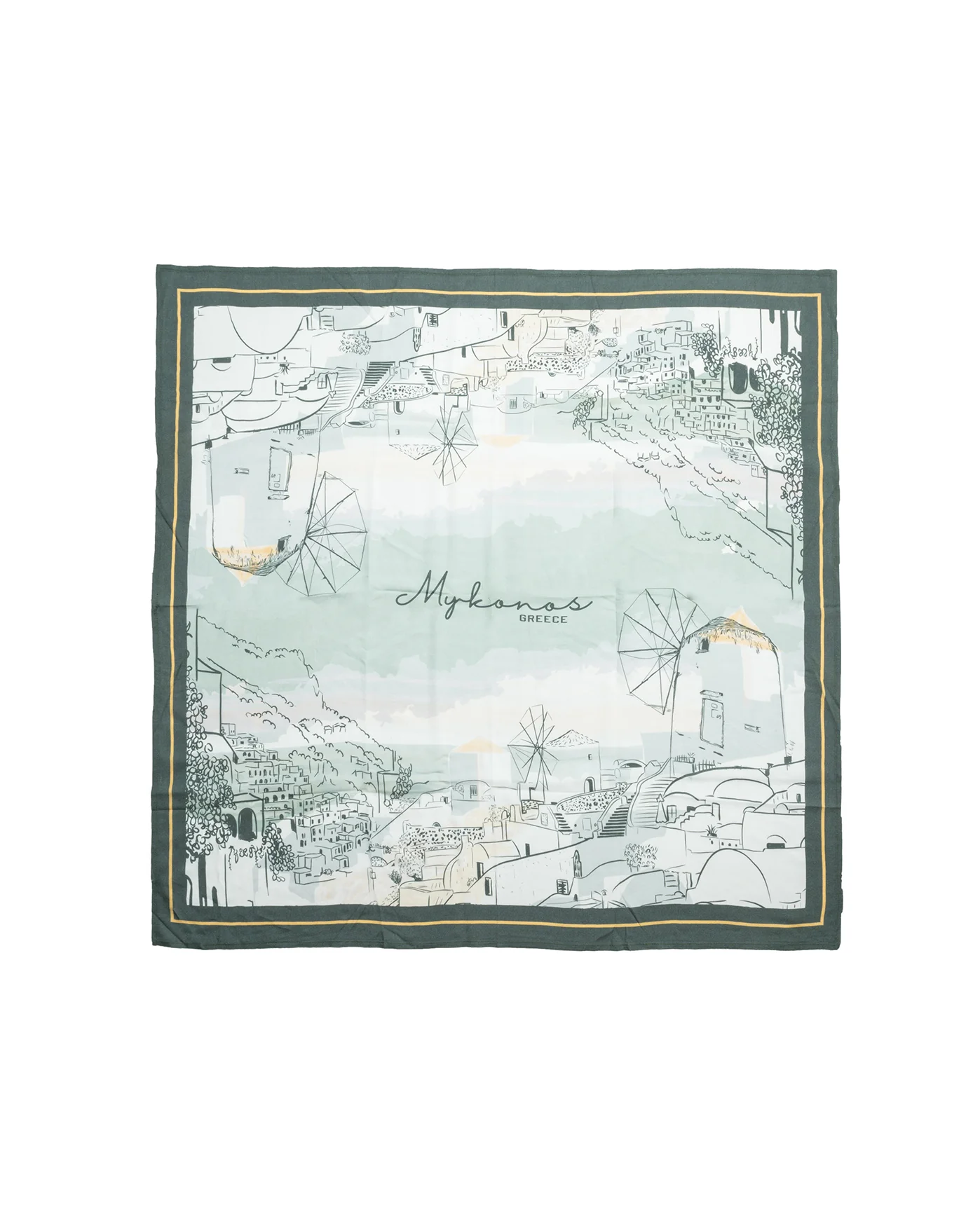 Baobab Large Bandana  -Green multi