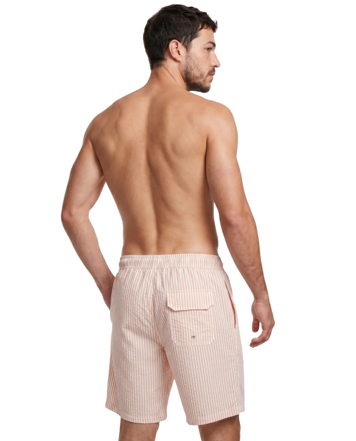 Beach Bound 7" Swim Trunks-White/yell - Image 2