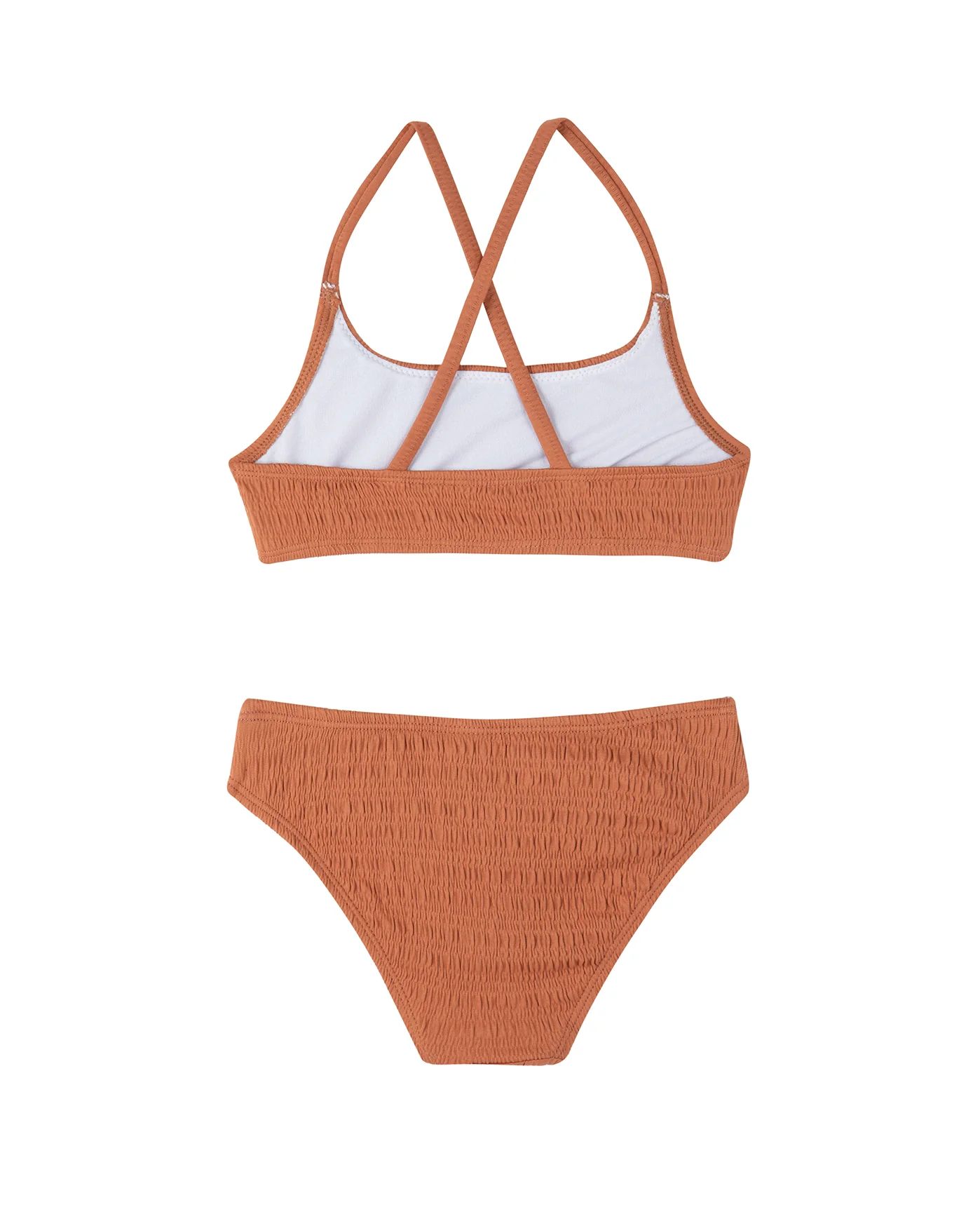 Beach Day Textured Criss Cross Strap Swim Set - Image 2