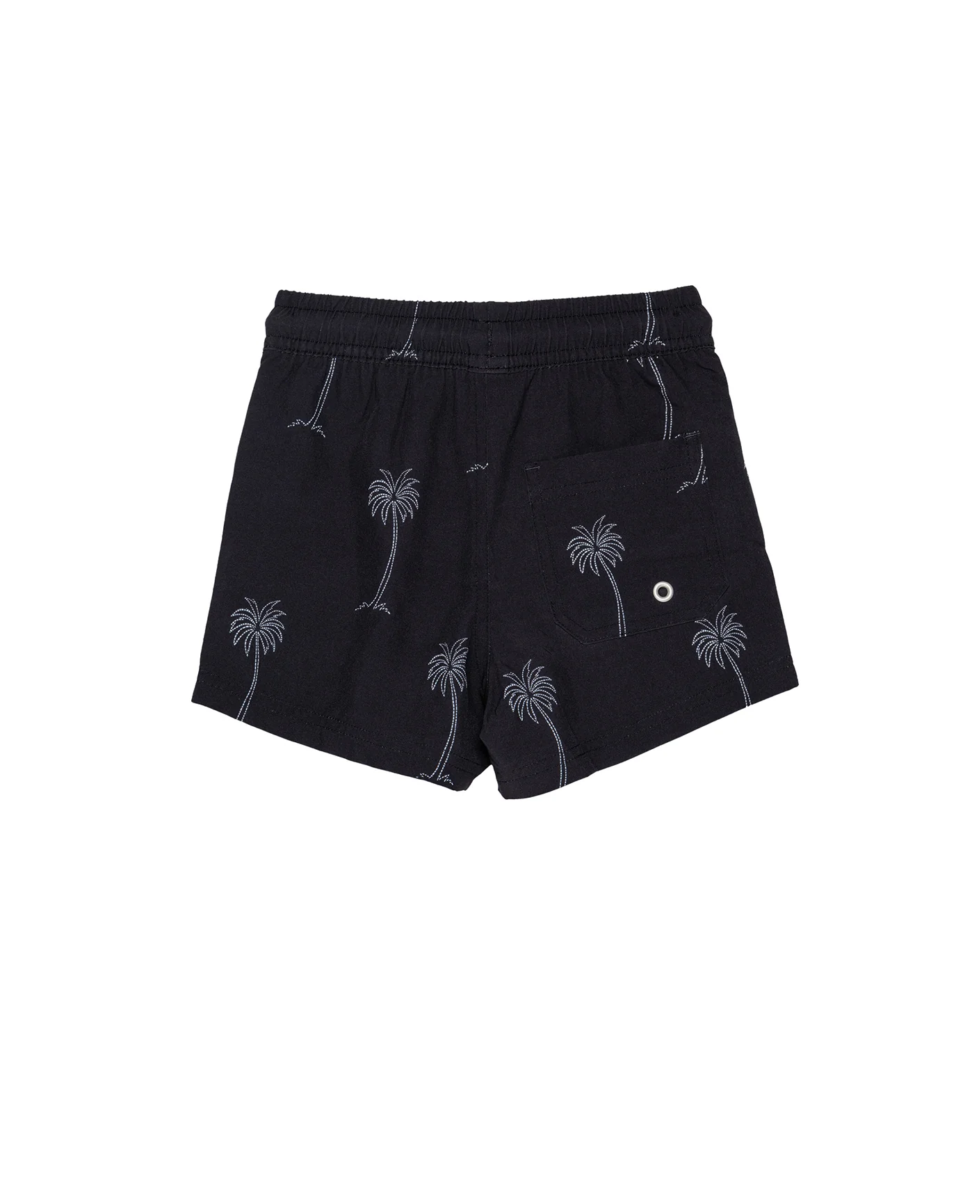 Beach Scout Drawstring Swim Shorts-Blk/wh - Image 2