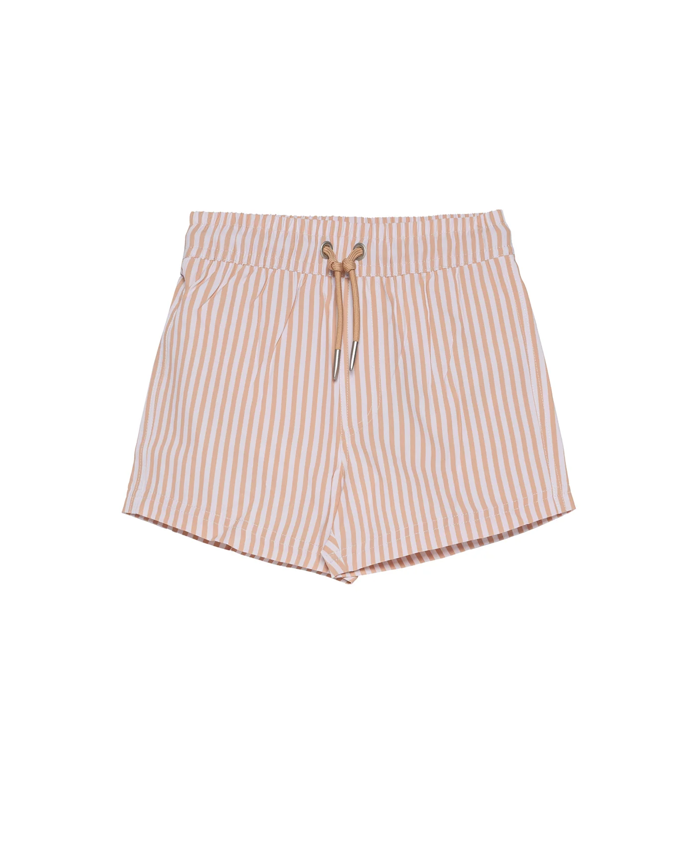 Beach Scout Drawstring Swim Shorts-White/yell
