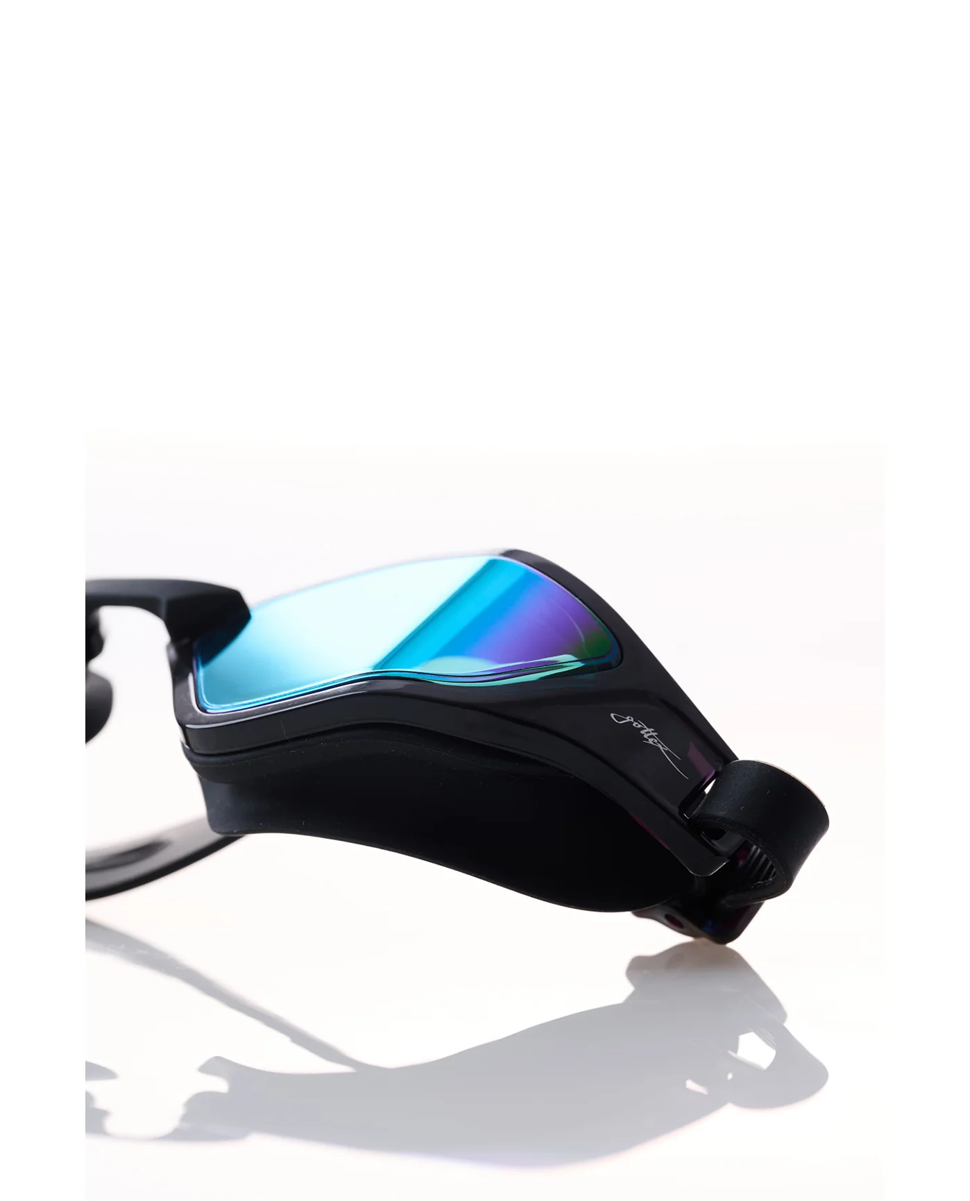 Black Reflective Swim Goggles-Black - Image 3