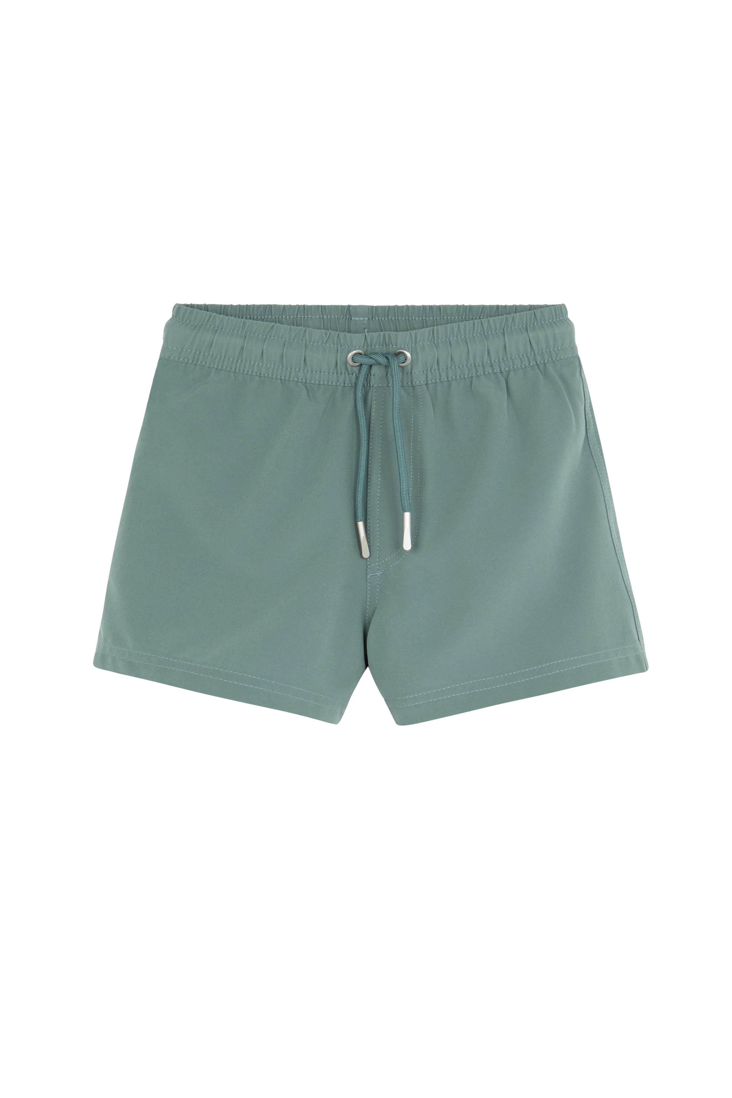 Boys 2 Match Drawstring Swim Shorts-Grey