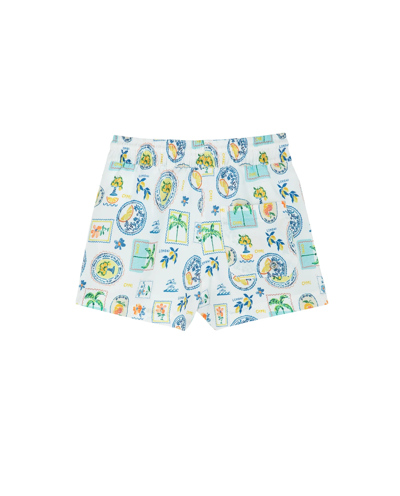 Capri Vibes Boys Swim Shorts-Wh/multi - Image 2
