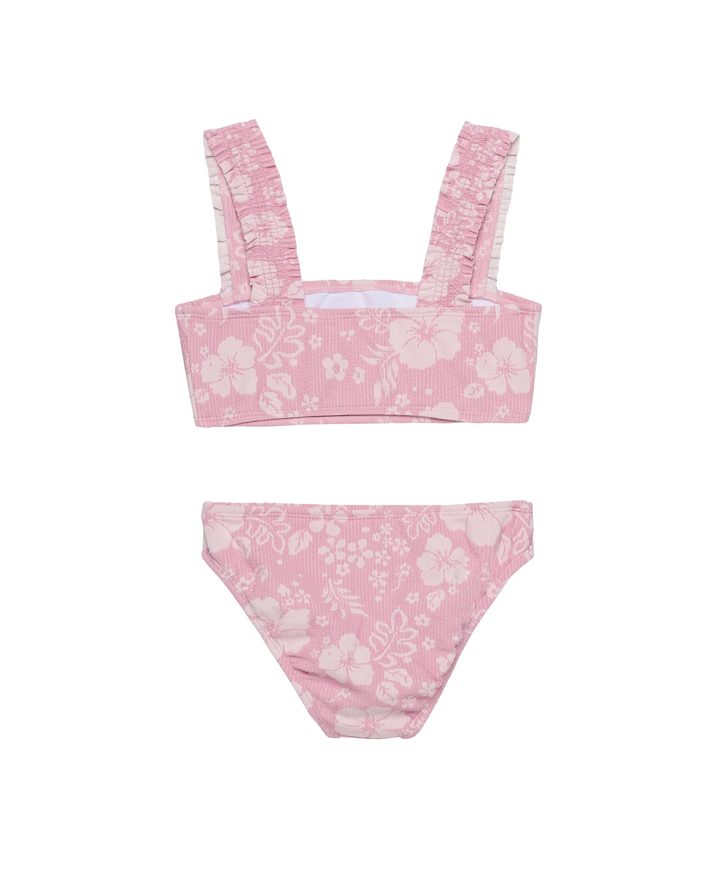 California Dreams Textured Swim Set-Pink - Image 2