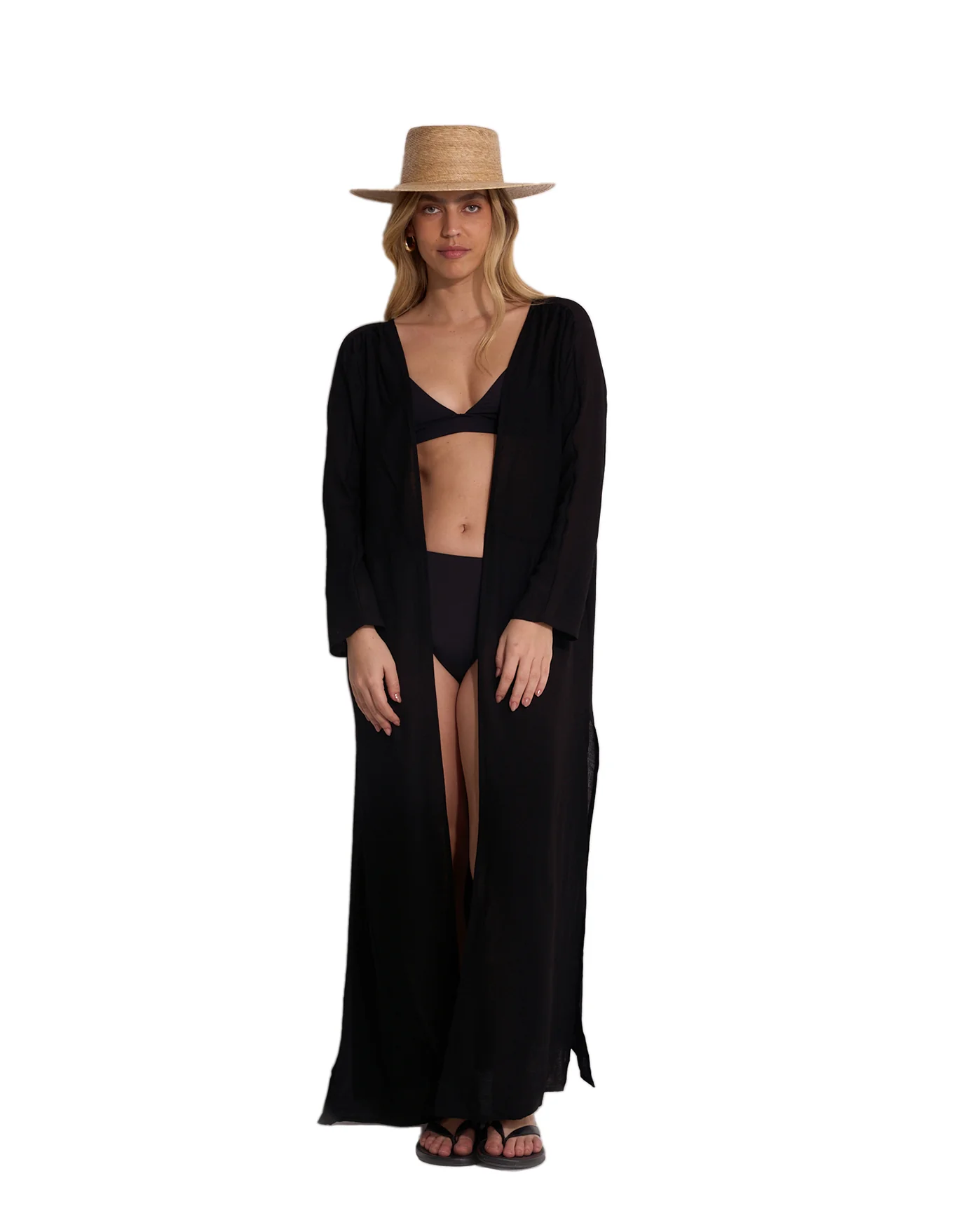 Classic Midi Cover-Up Robe
