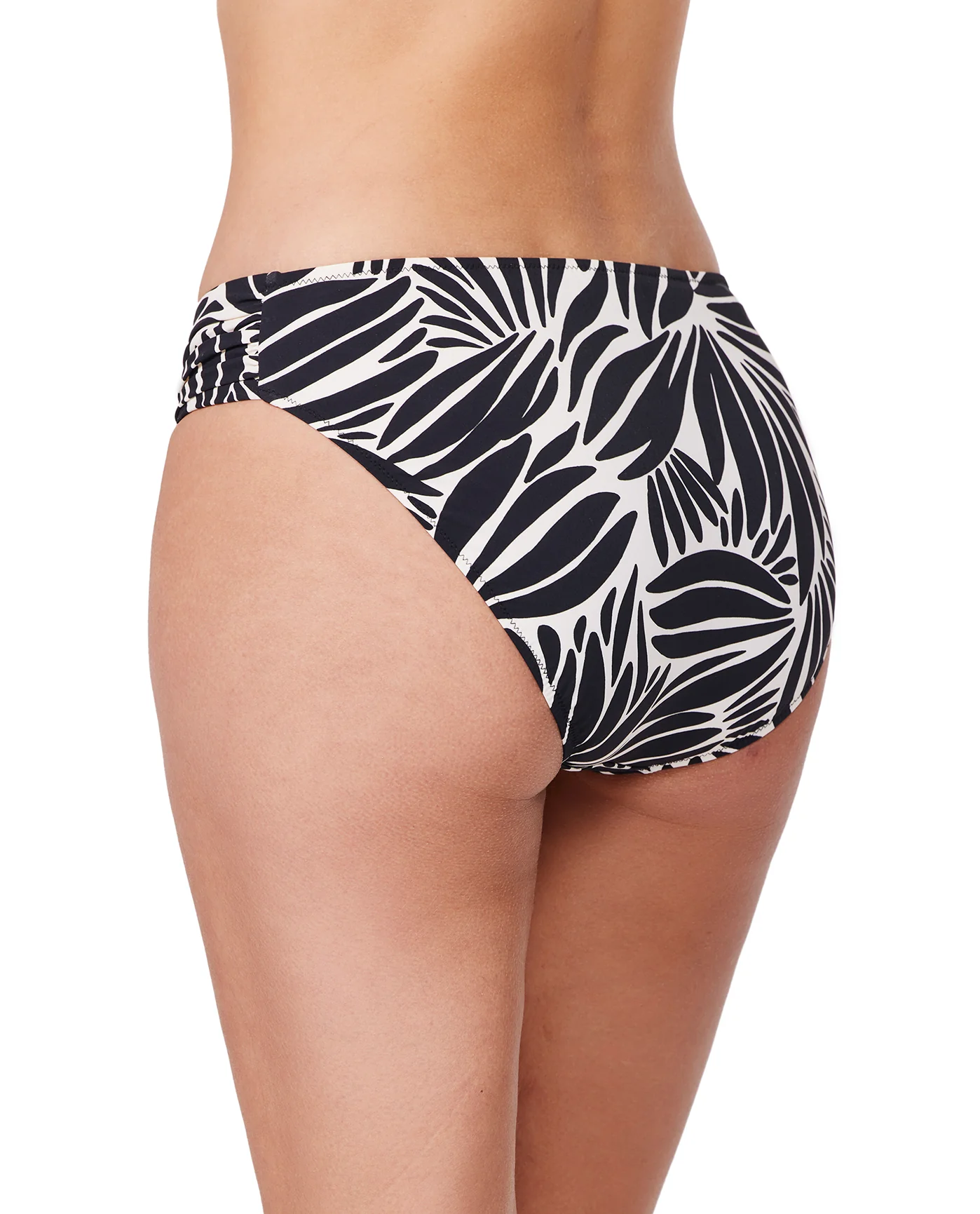 Comeback Mid Rise Swim Bottom -Blk/wh - Image 2