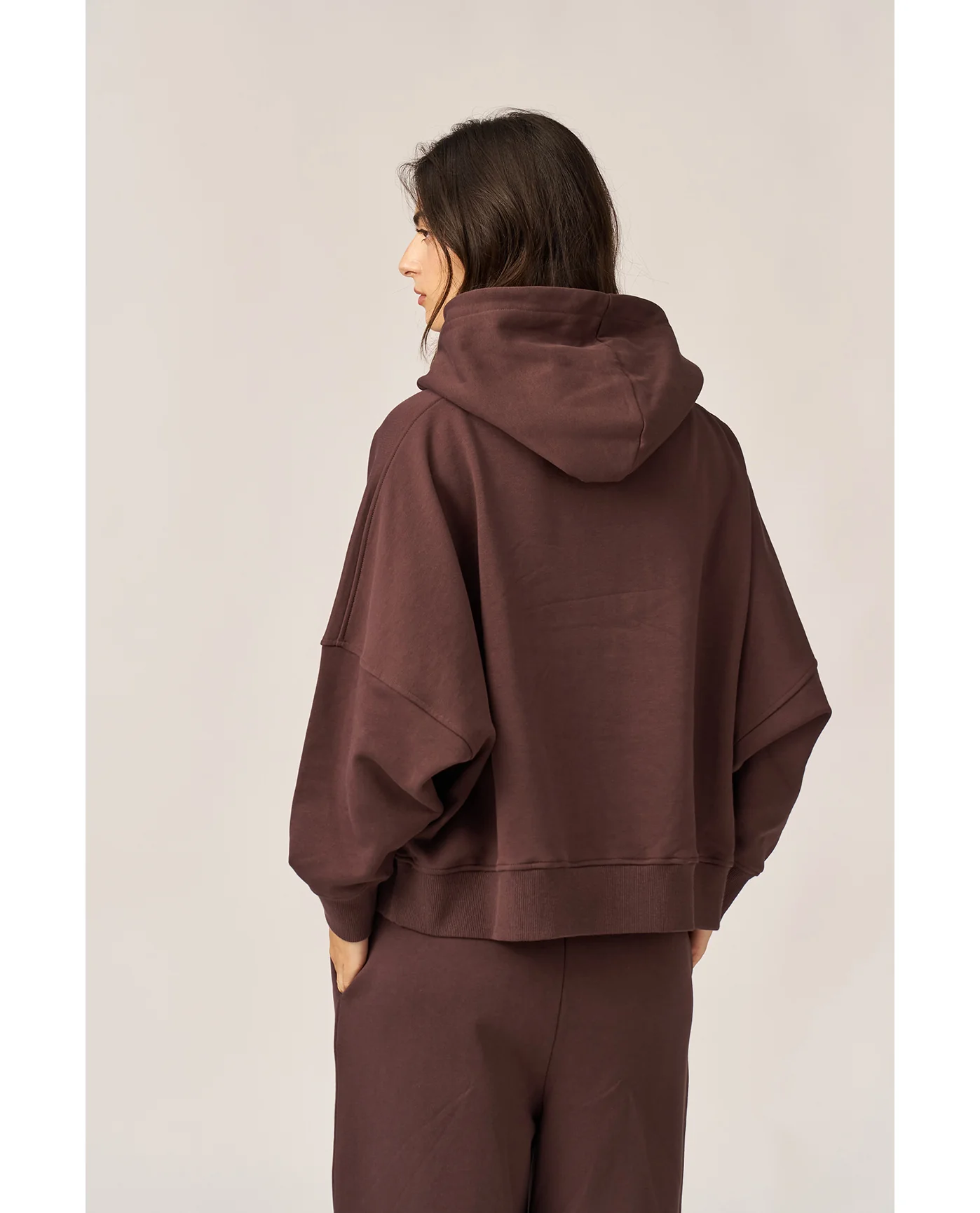 Cozy Coast Airport Hooded Sweatshirt -Brown - Image 2