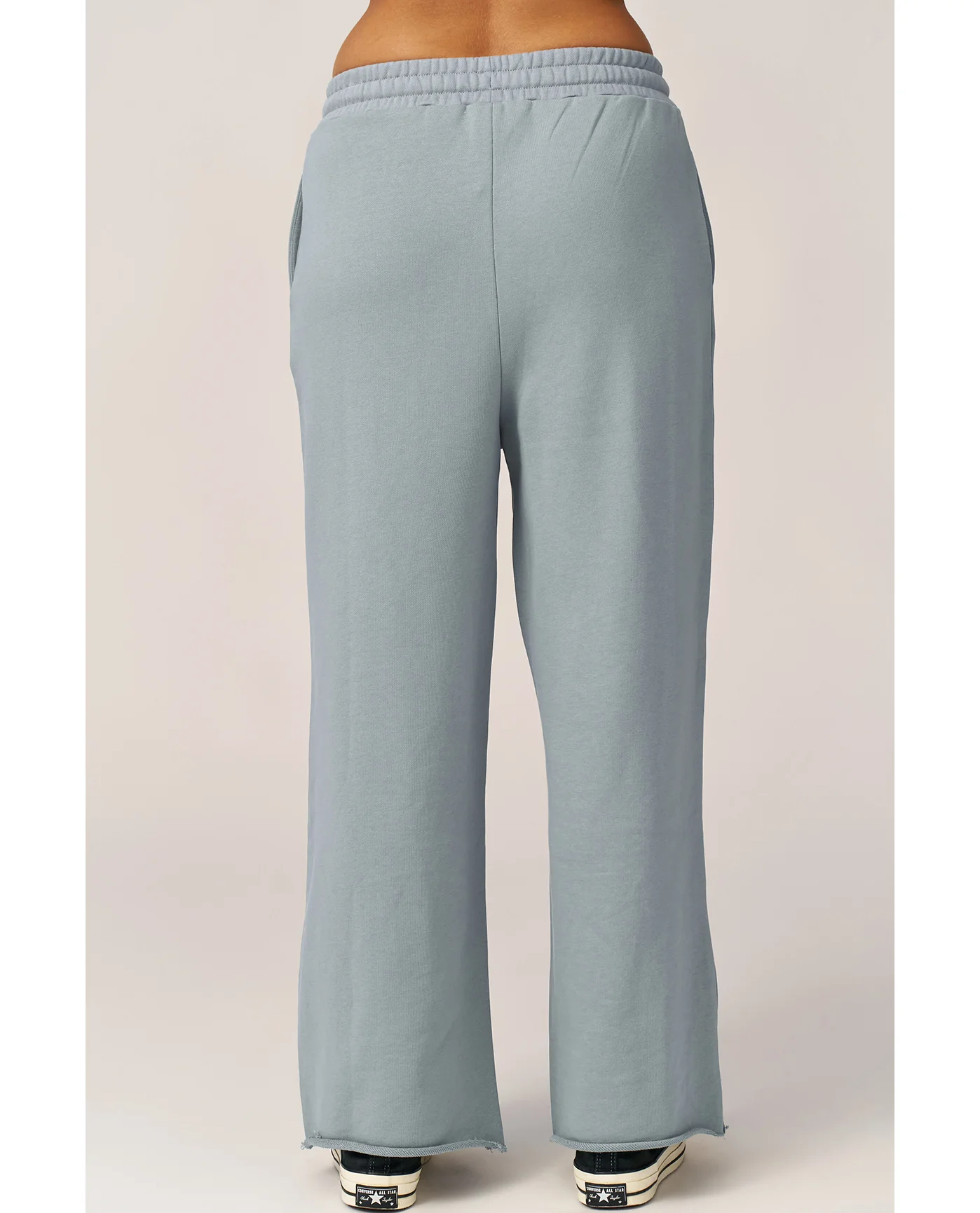 Cozy Coast Airport Wide Leg Sweatpants-Light blue - Image 2
