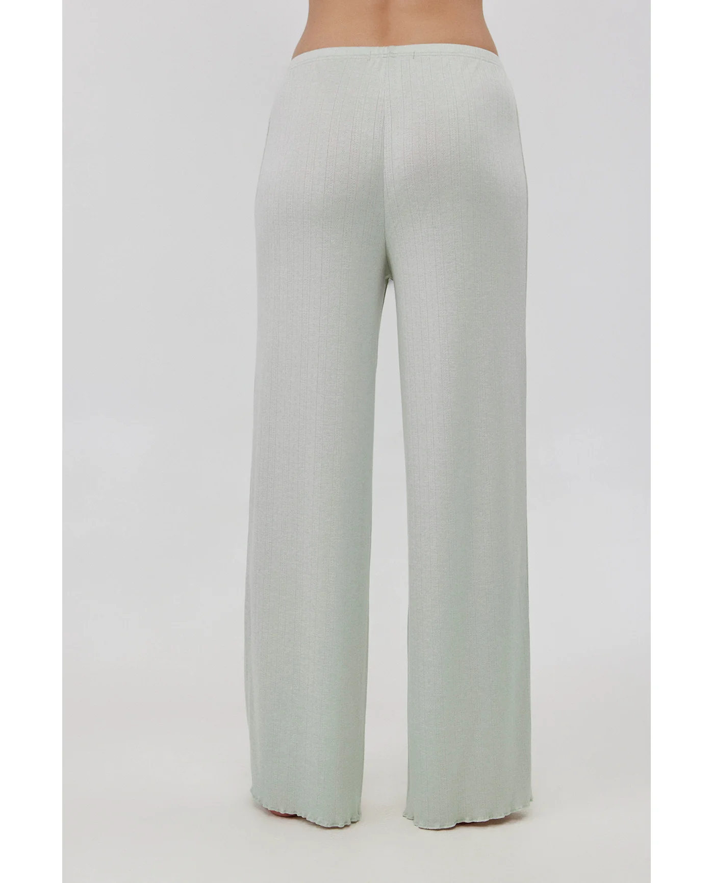 Daydream Pointelle Loungewear Bottoms-Lt green - Image 3