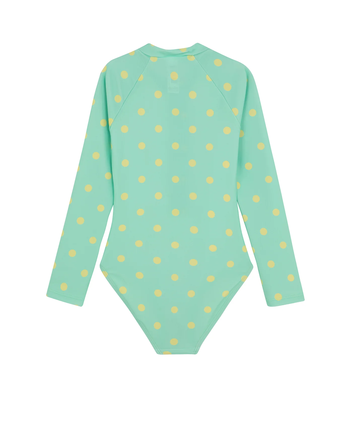 Dot Dot Dot Long Sleeve Zip Front One Piece - Image 2