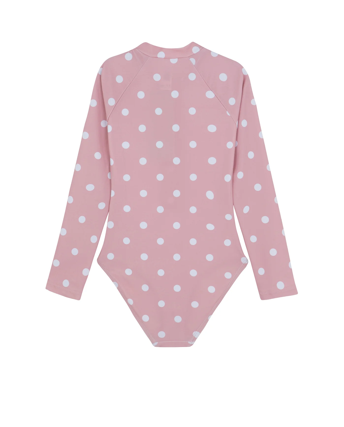 Dot Dot Dot Long Sleeve Zip Front One Piece - Image 2