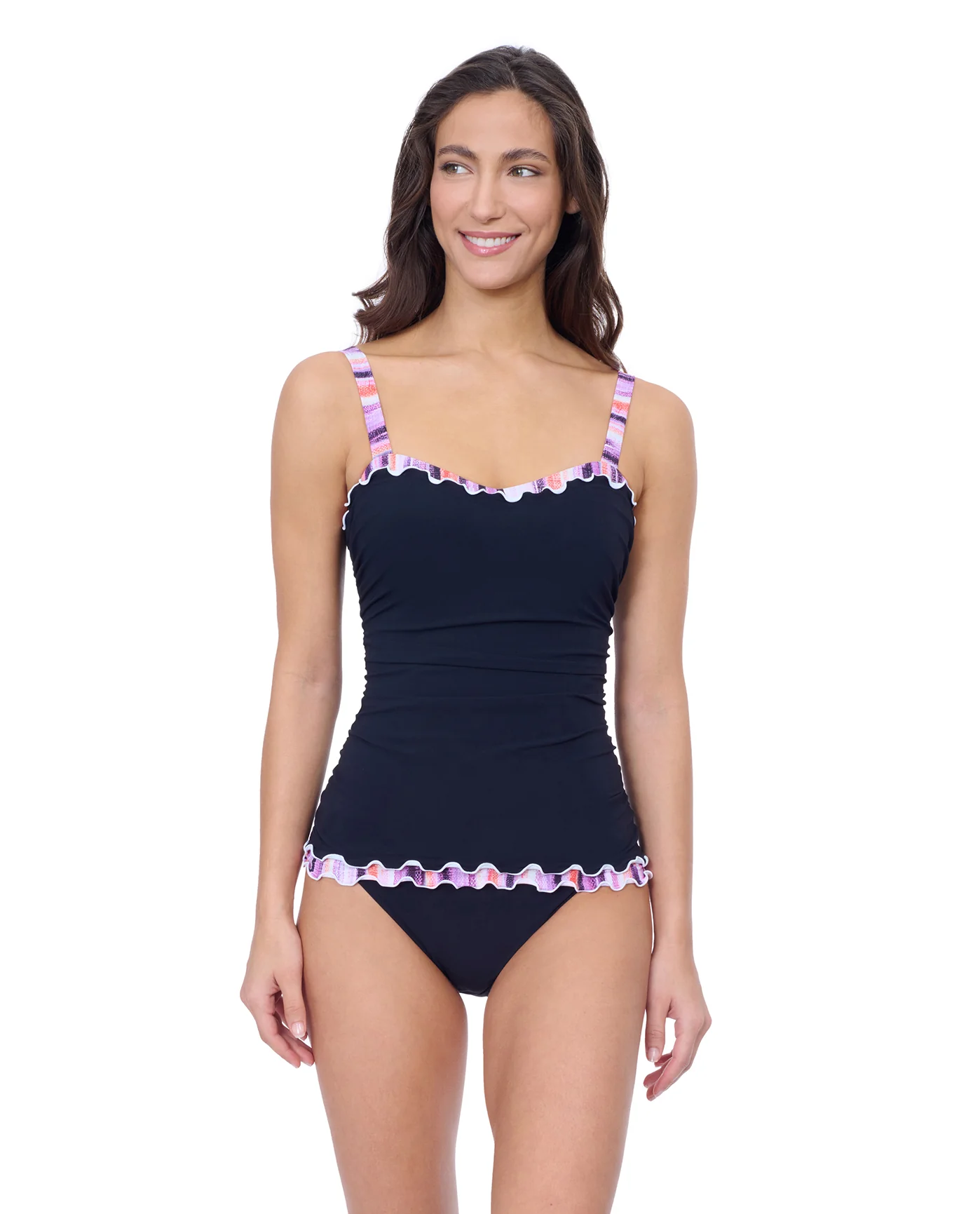 Riga E Cup Center Ruched Tankini - Image 5