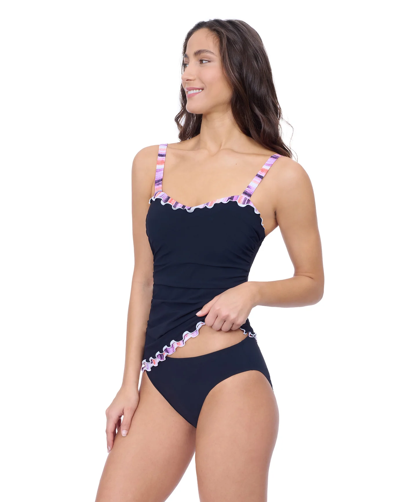 Riga E Cup Center Ruched Tankini - Image 8