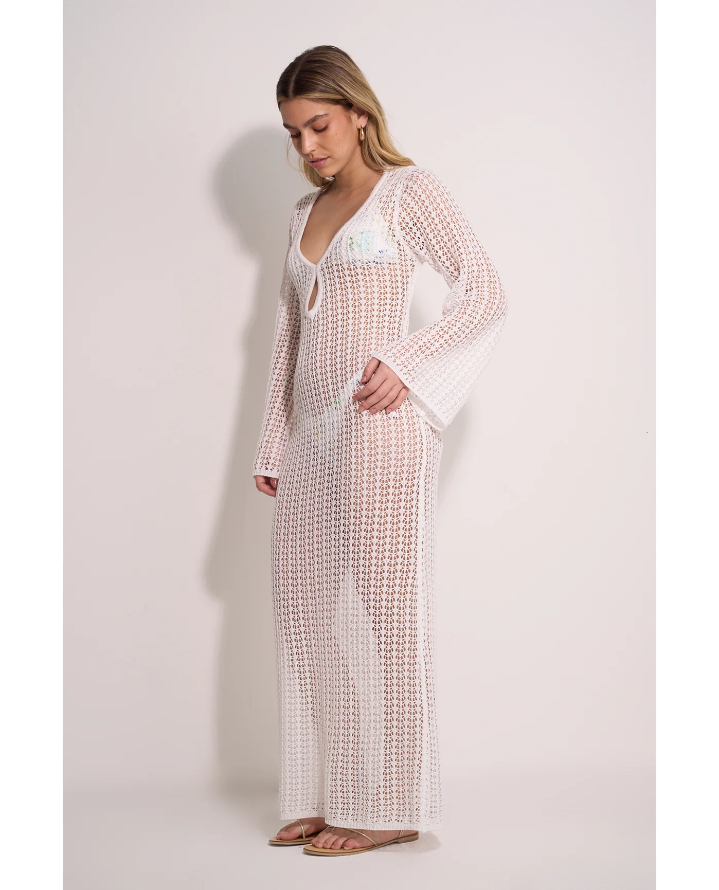 Flora Crocheted Beach Dress Cover-Up - Image 3