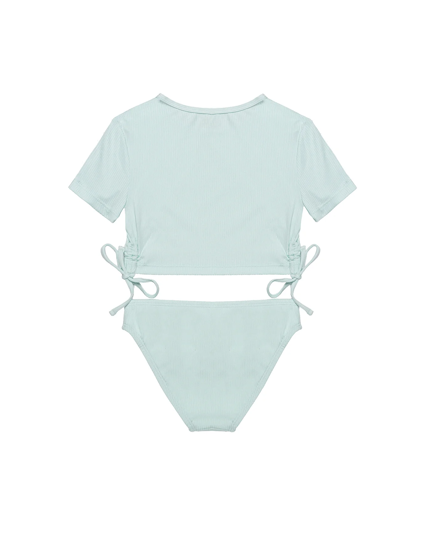 Freya Rib Long Sleeve Rash Guard Set-Lt green - Image 2