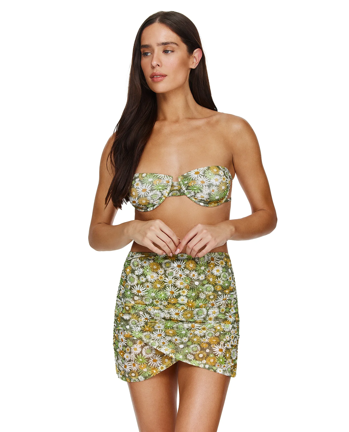 Gardenia Mesh Skirt Cover-Up -Multi/grn - Image 4