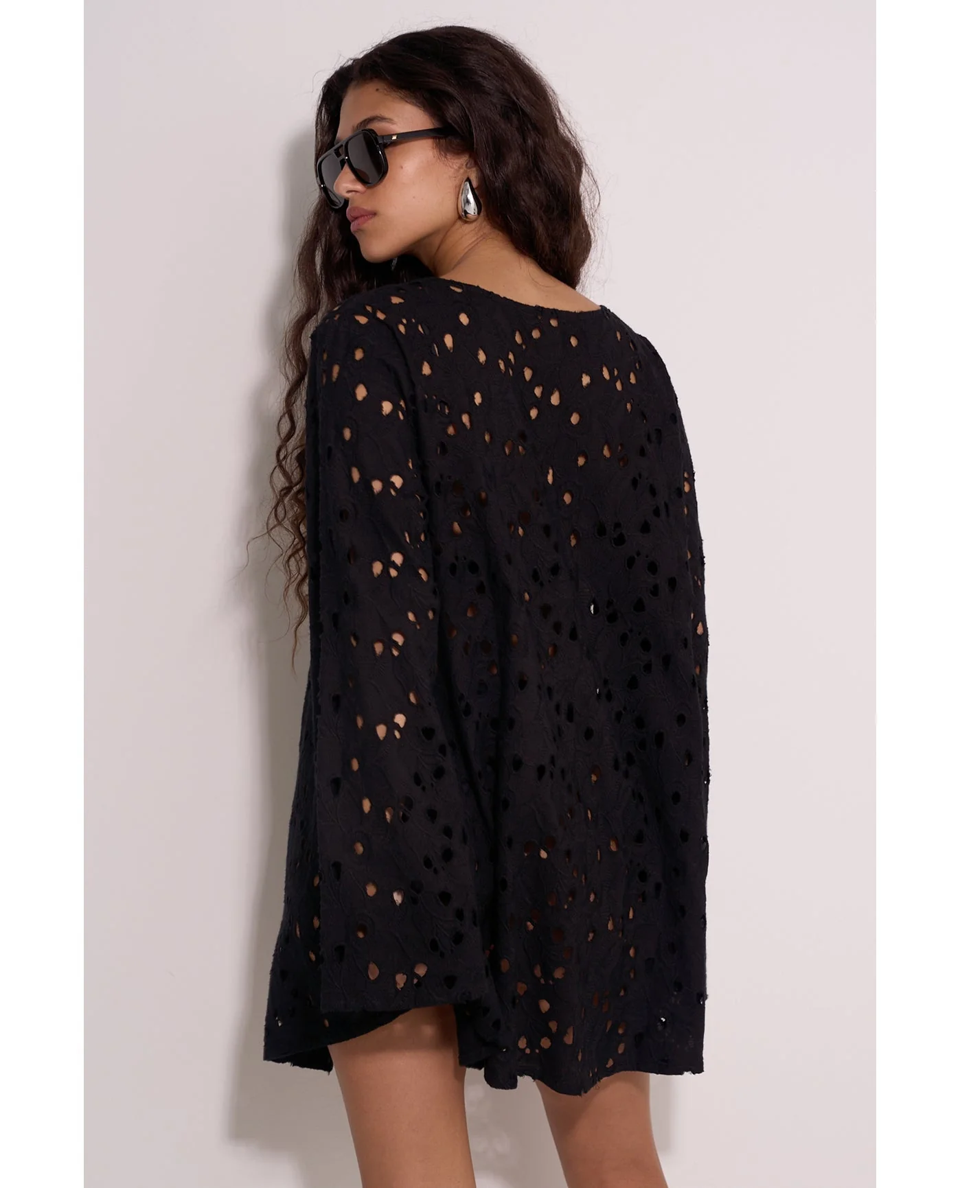 Coastal Lace Mini Dress Cover-Up - Image 3