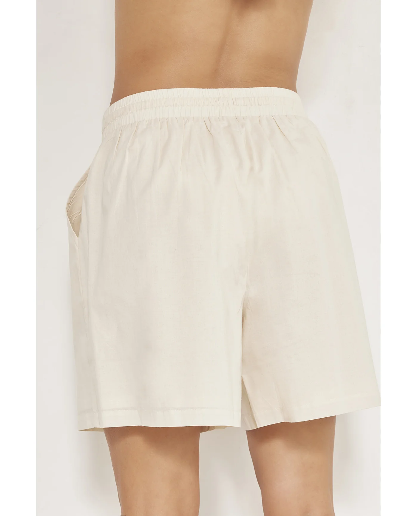 Harper Oversized Shorts -Beige - Image 3