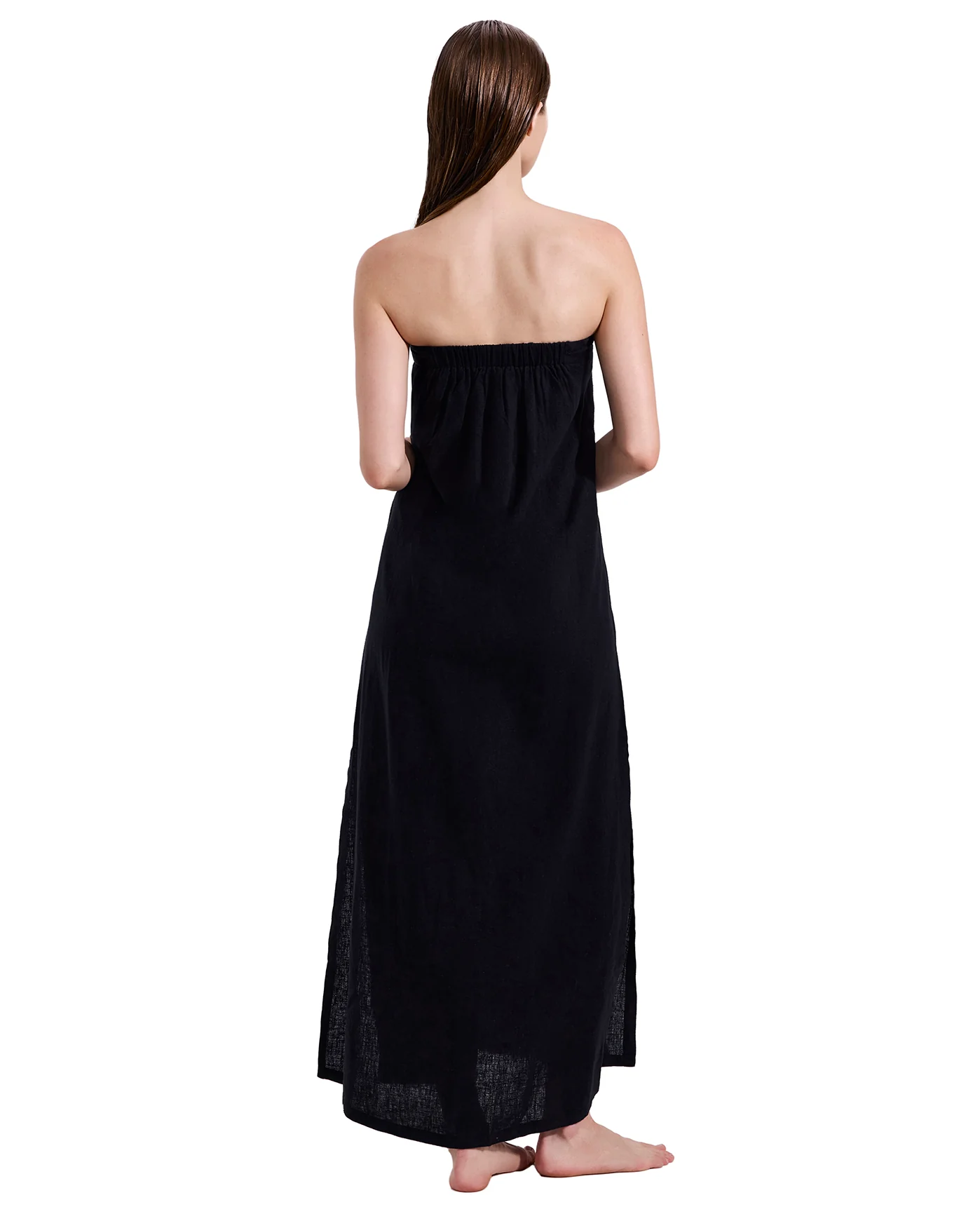 La Mar U Wire Midi Dress Cover-Up-Black - Image 2