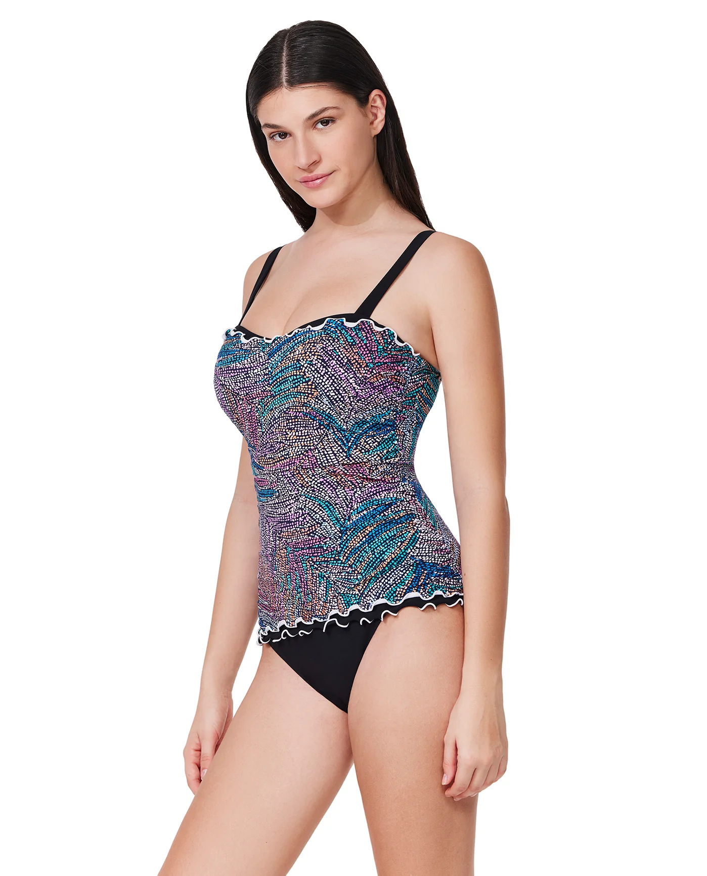 Layla Tricolore E-Cup Tankini Top - Image 4