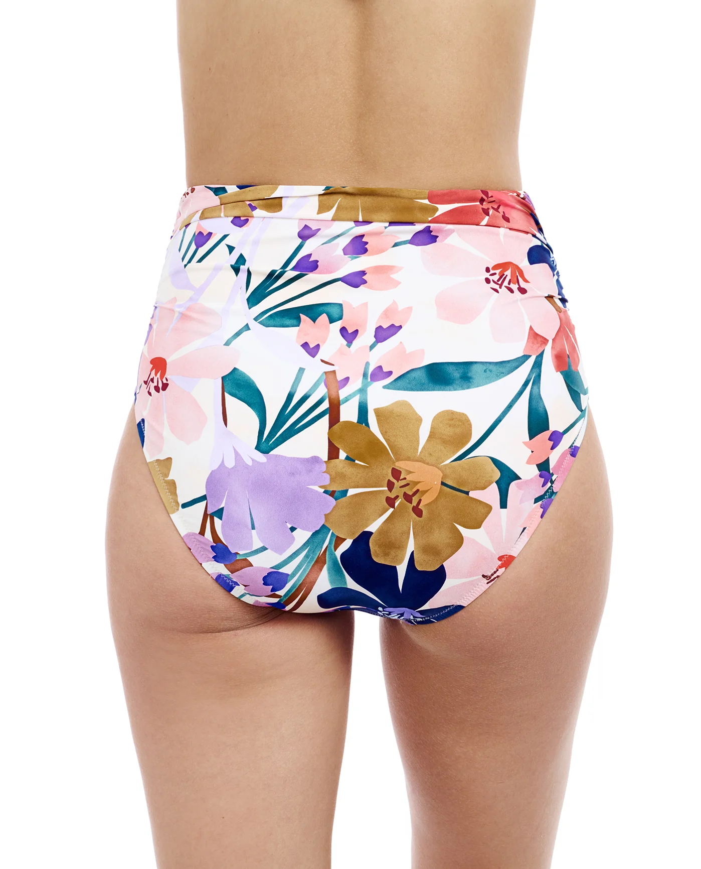 Melody Shirred High Waist Swim Bottom - Image 2