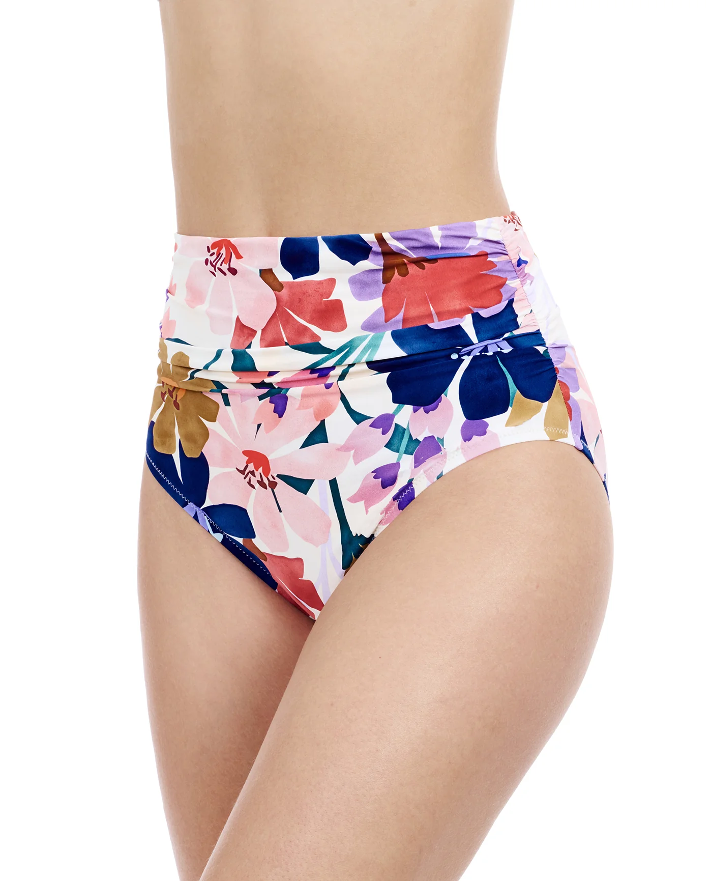 Melody Shirred High Waist Swim Bottom - Image 3