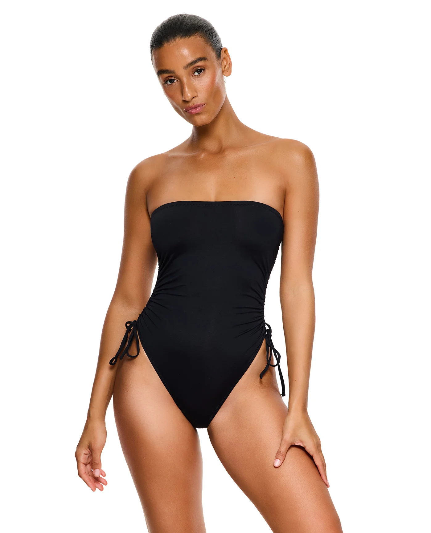 Midnight Bandeau One Piece -Black