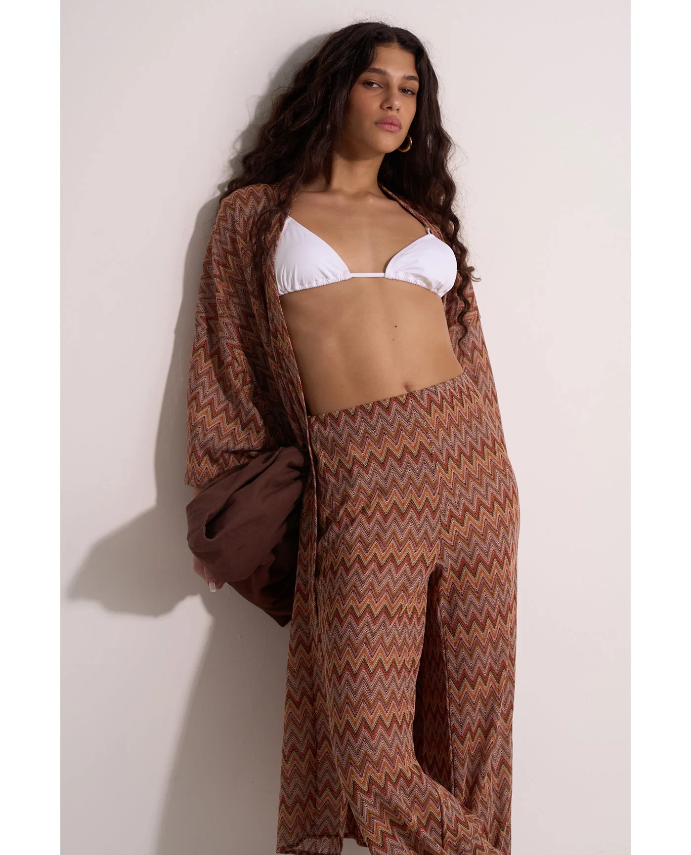 Desert Mirage High Waist Wide Leg Beach Pants - Image 3