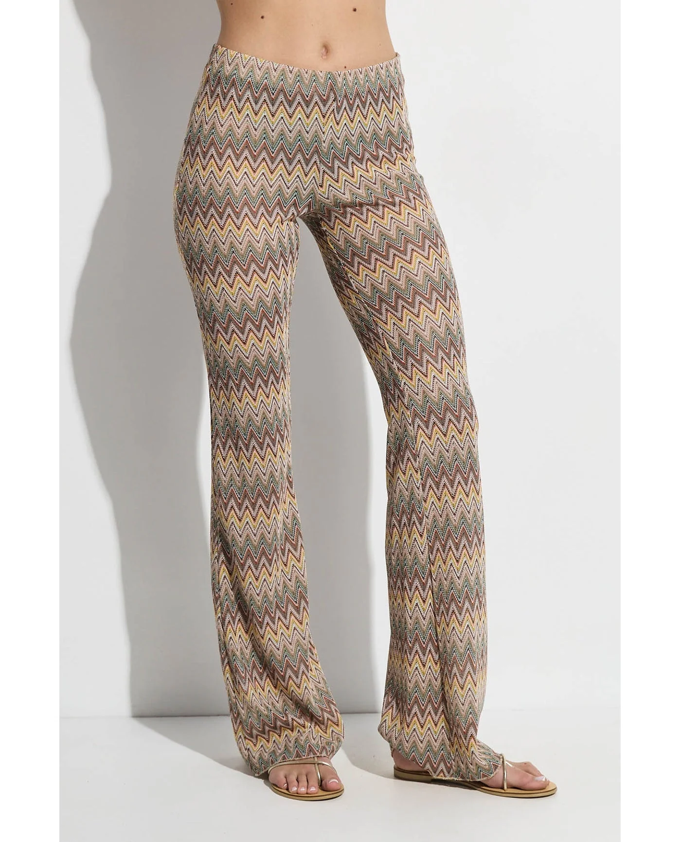 Desert Mirage High Waist Flare Beach Pants - Image 3