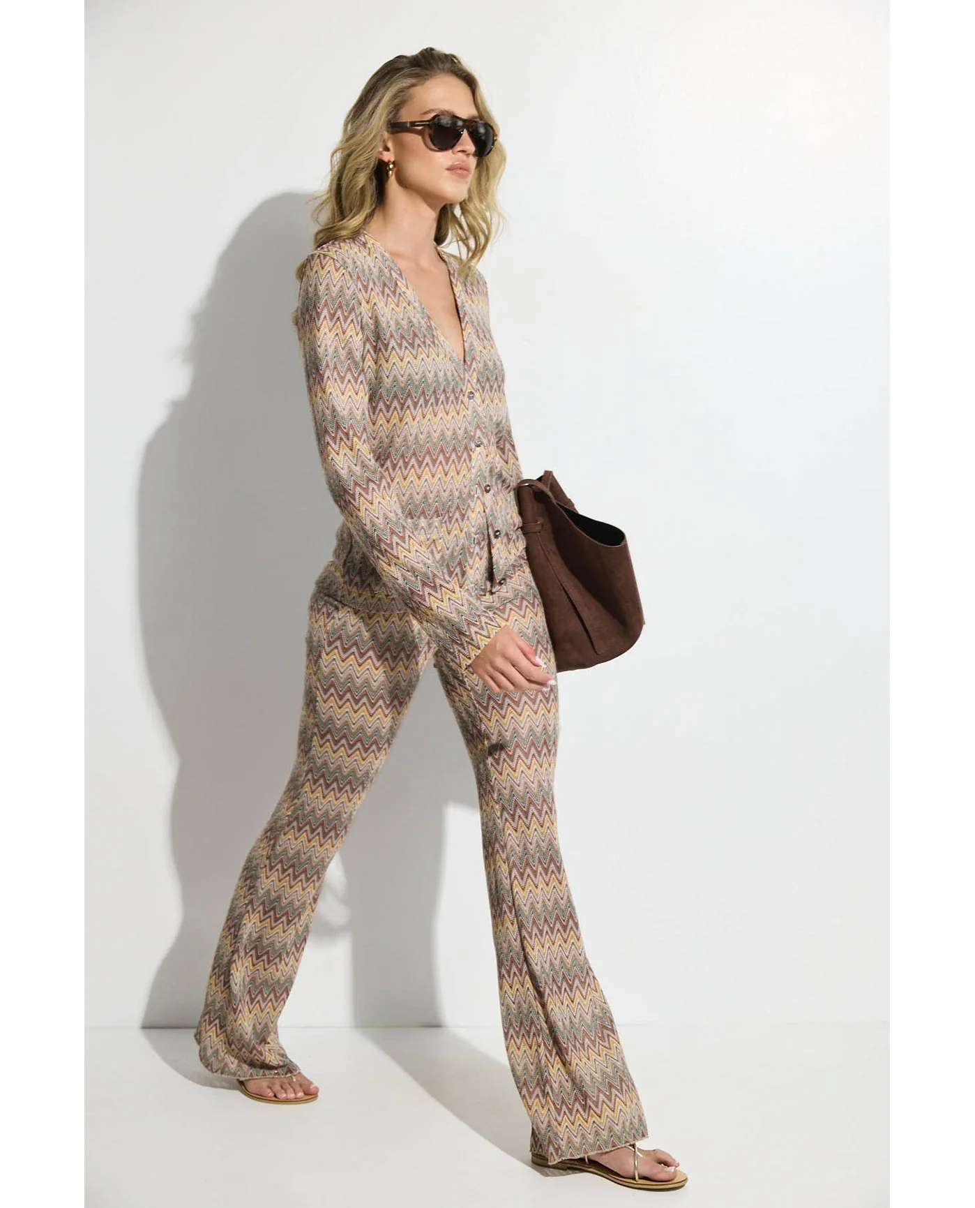 Desert Mirage High Waist Flare Beach Pants - Image 5