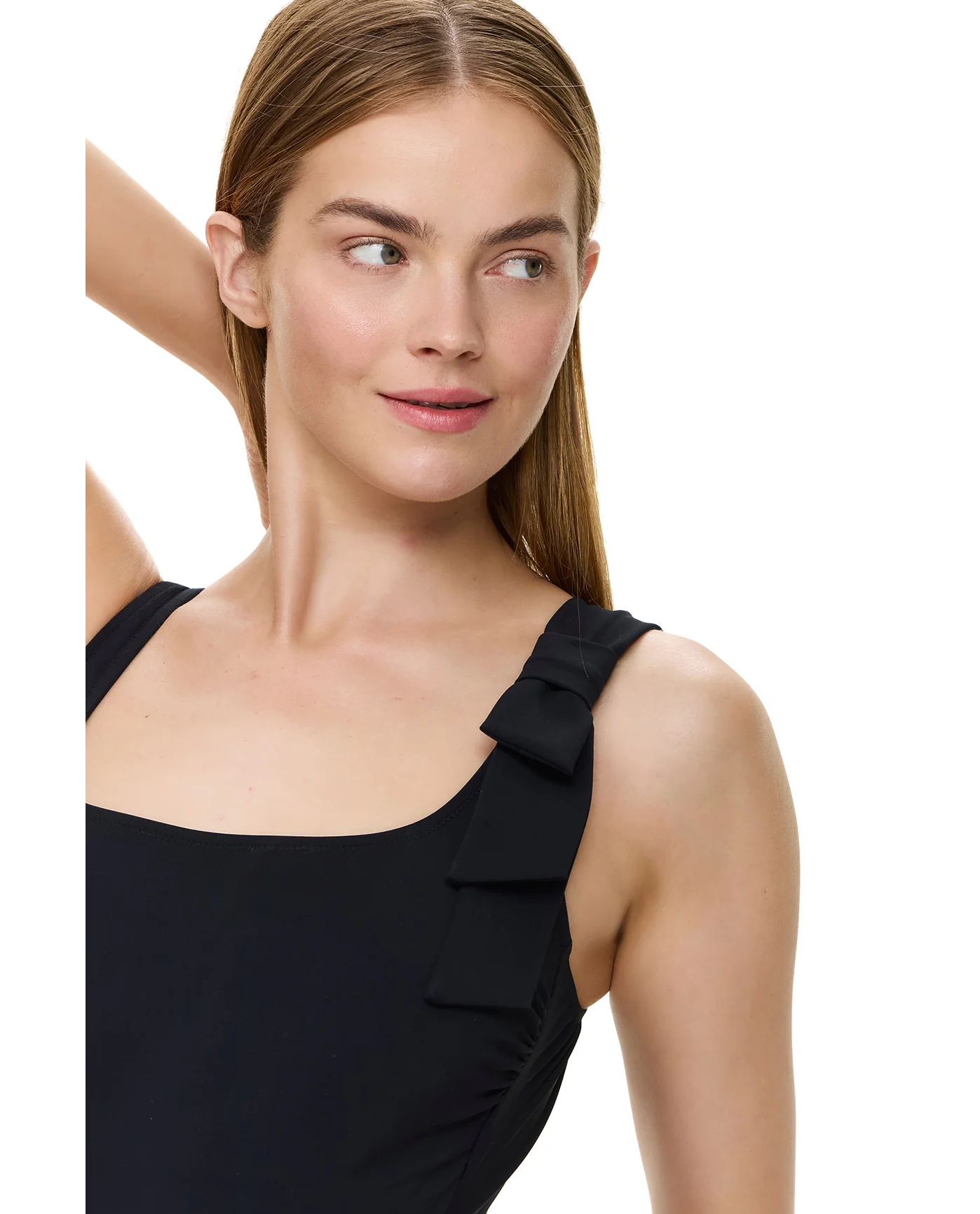 Modern Muse Square Neck One Piece-Black - Image 6