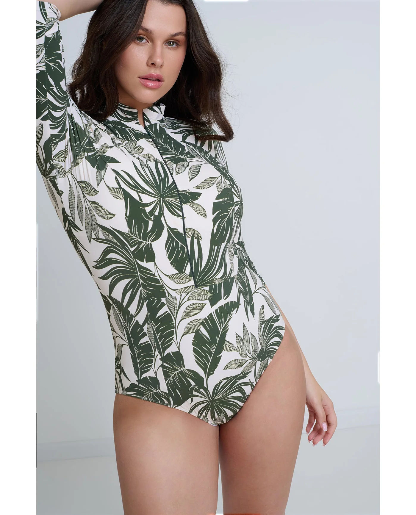 Modest 3/4 Sleeve One Piece Rashguard - Image 4