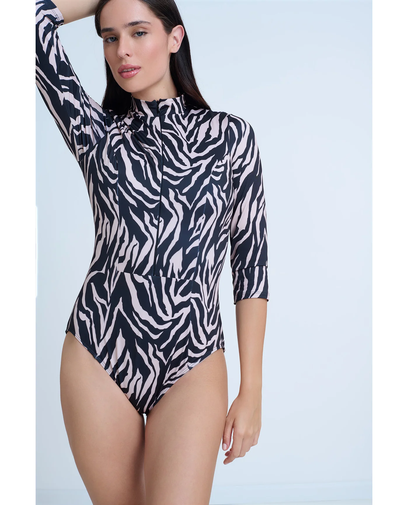 Modest 3/4 Sleeve One Piece Rashguard - Image 4