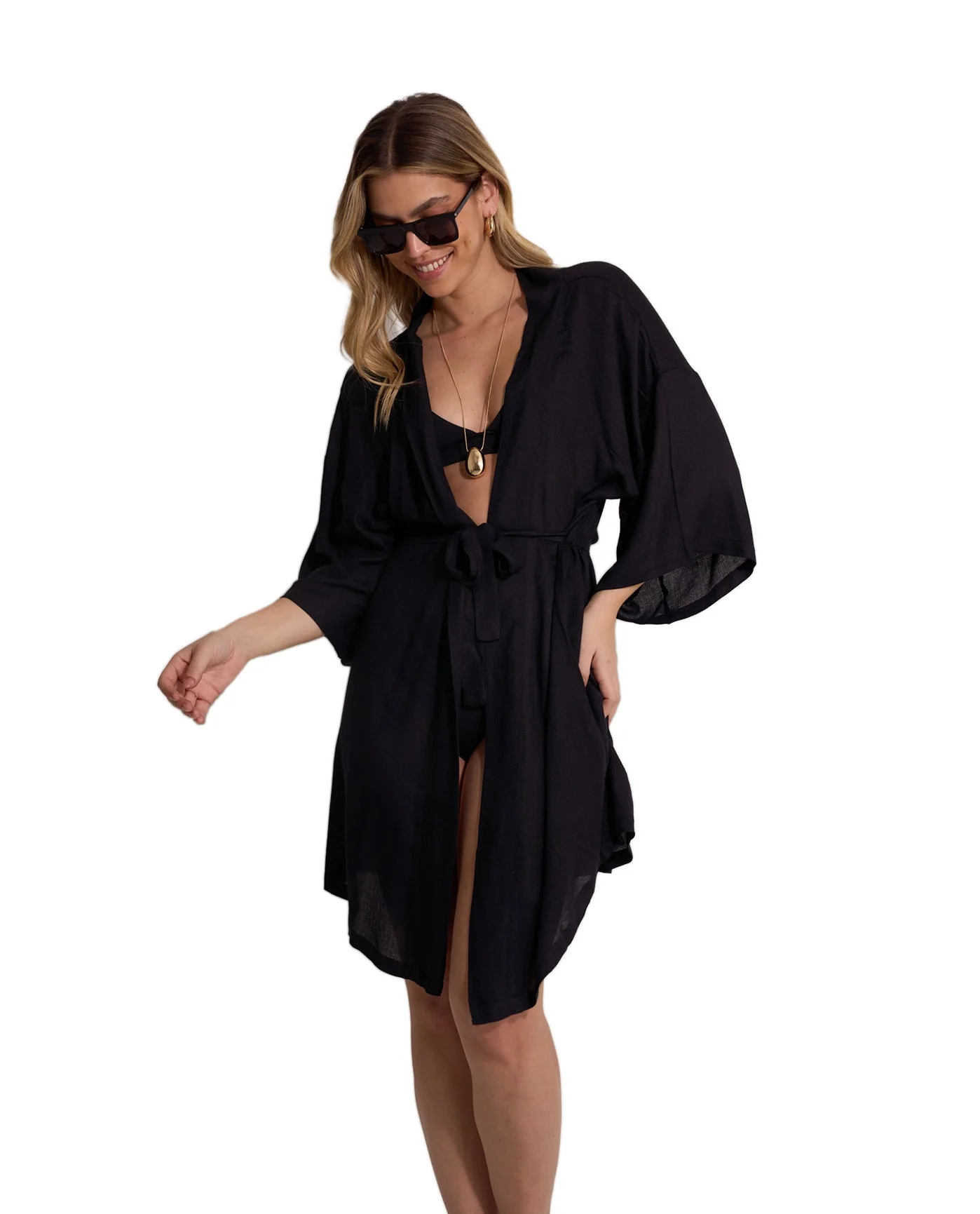 Satin Shore Robe Cover-Up