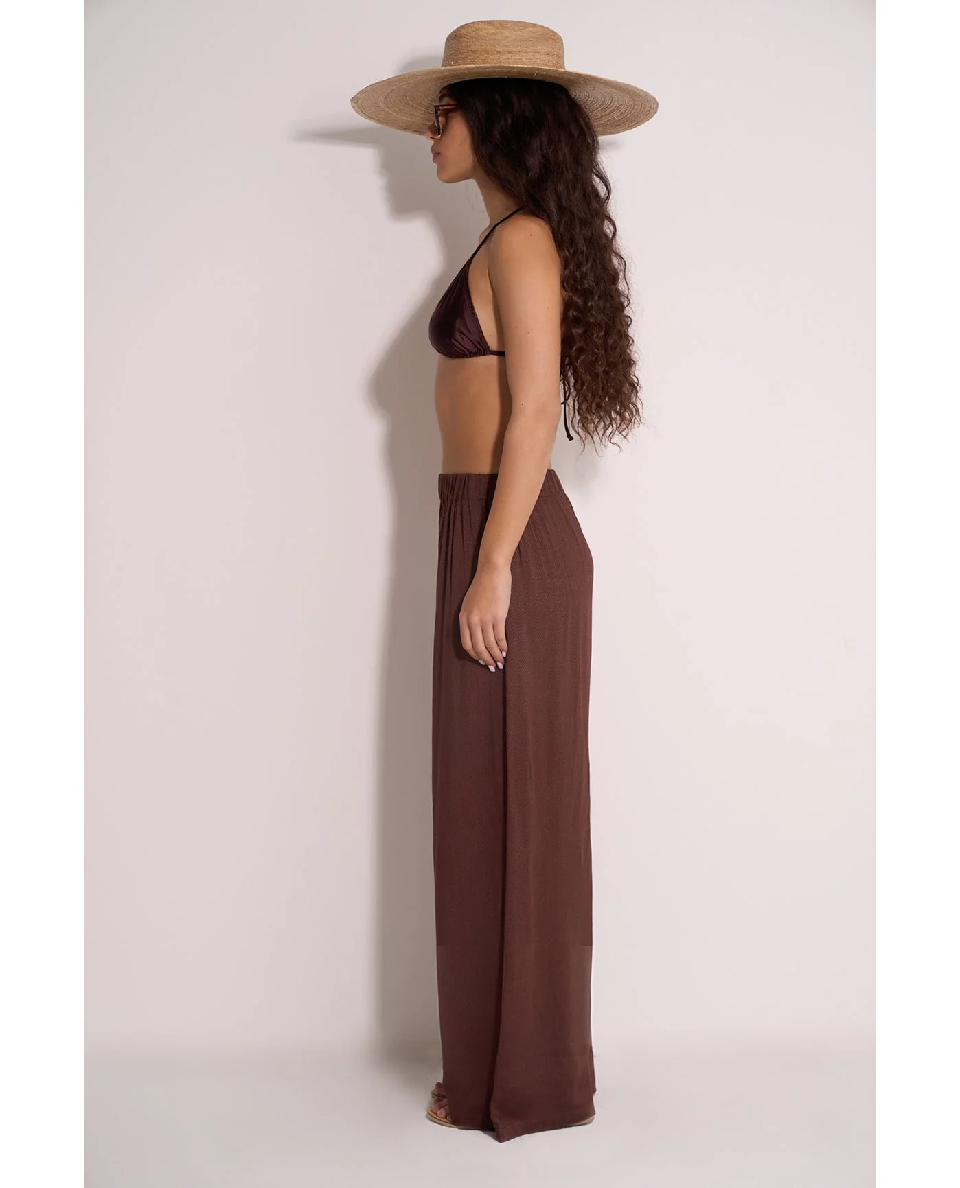 Satin Shore High Waist Beach Pant Cover-Up - Image 5