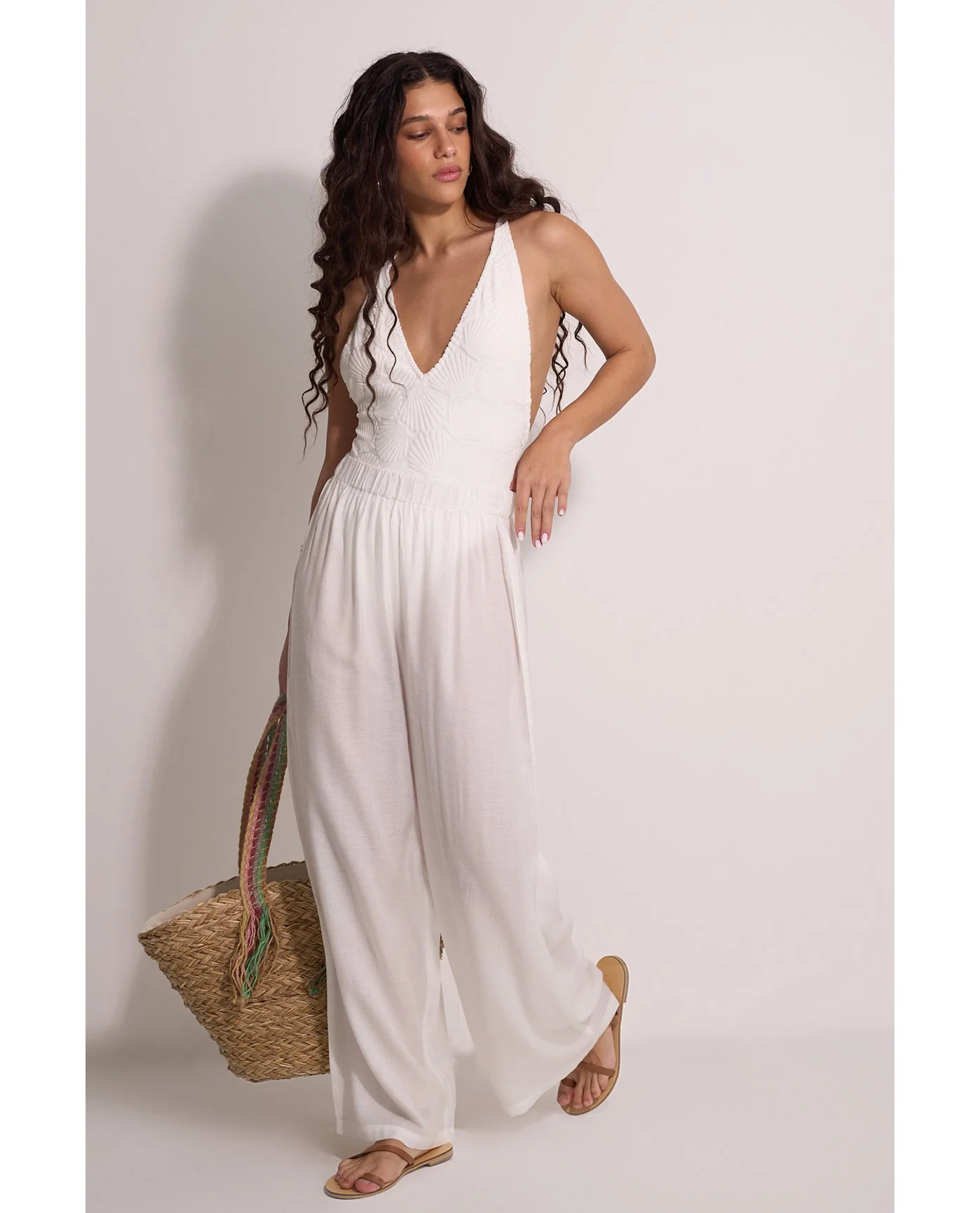 Satin Shore High Waist Beach Pant Cover-Up - Image 2