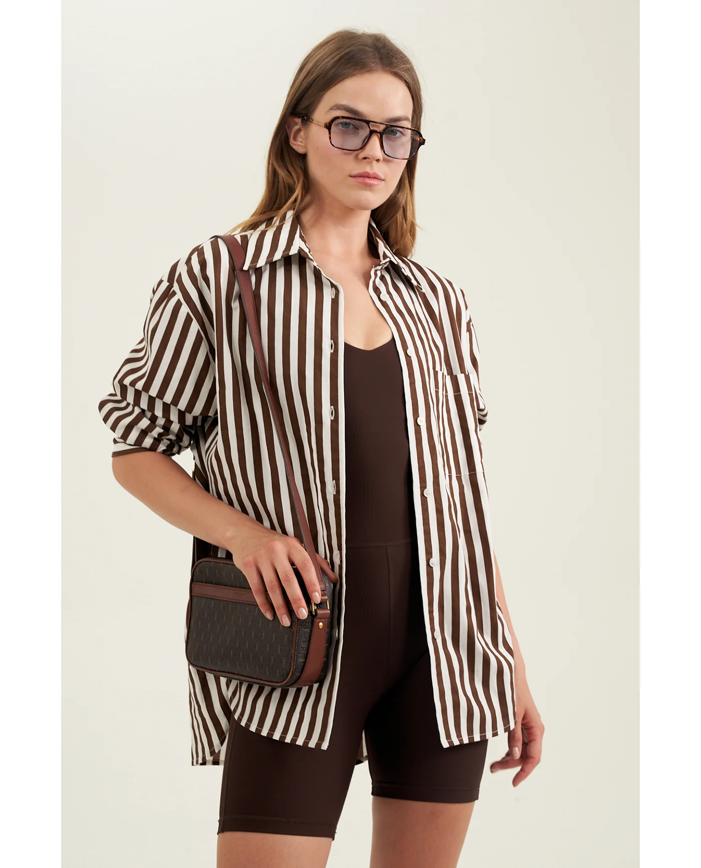 Oversized Cotton Button-Down Shirt - Image 2
