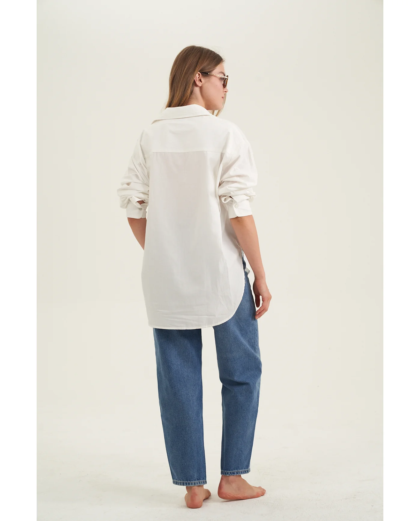 Oversized Cotton Button-Down Shirt - Image 8