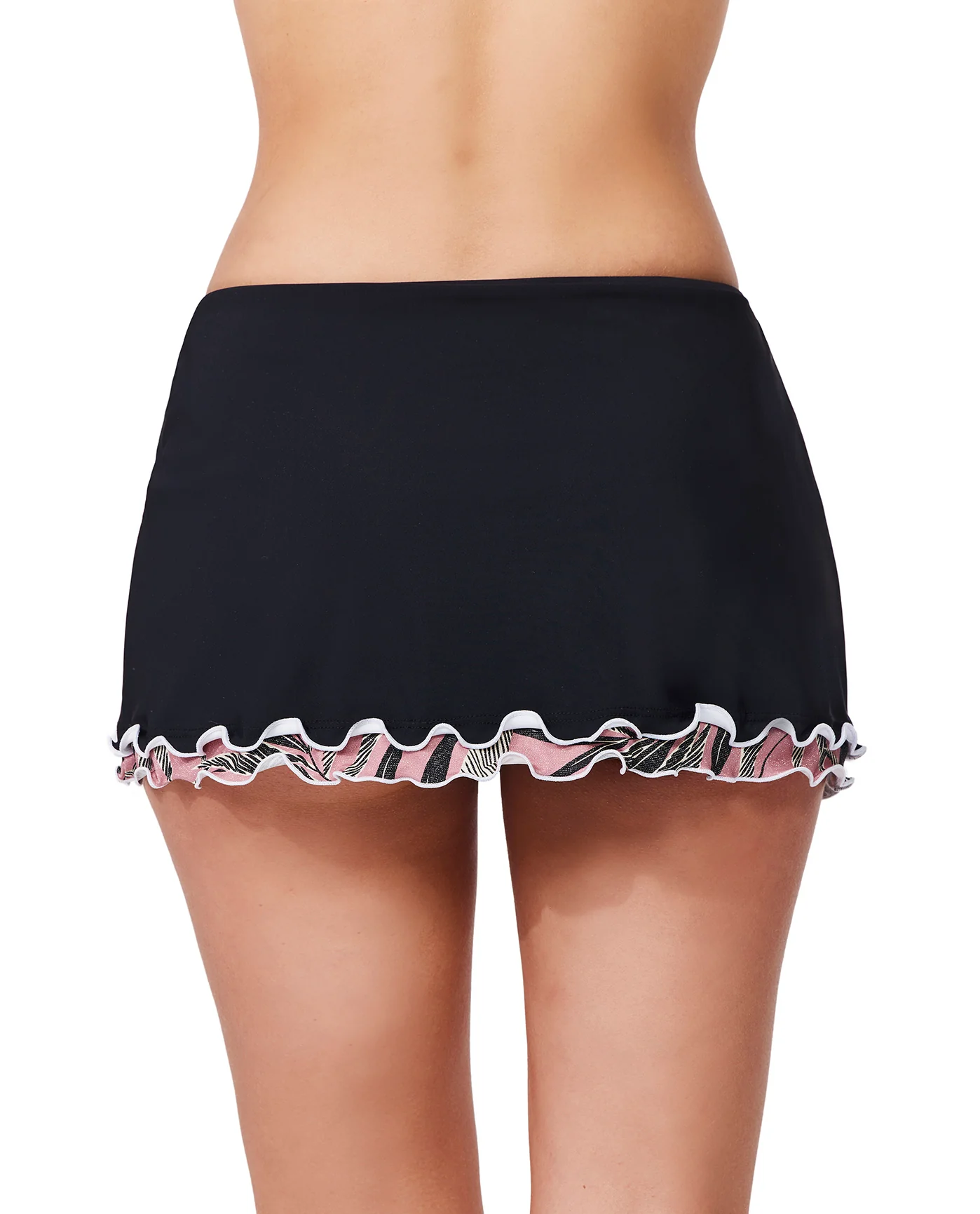 Palmita Side Slit Skirt Swim Bottom -Black - Image 2