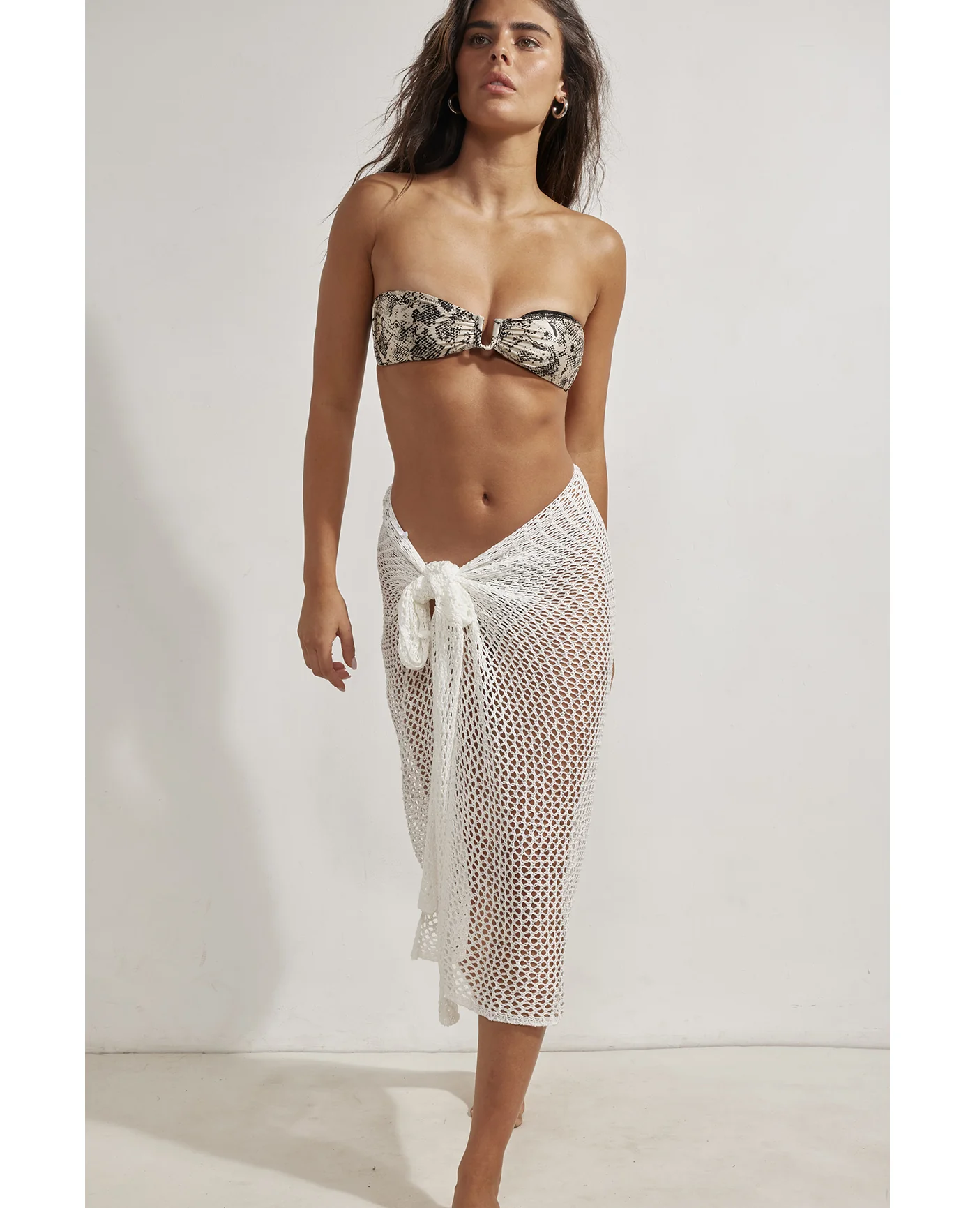 Porto Crochet Pareo Cover-Up-Off-white - Image 4