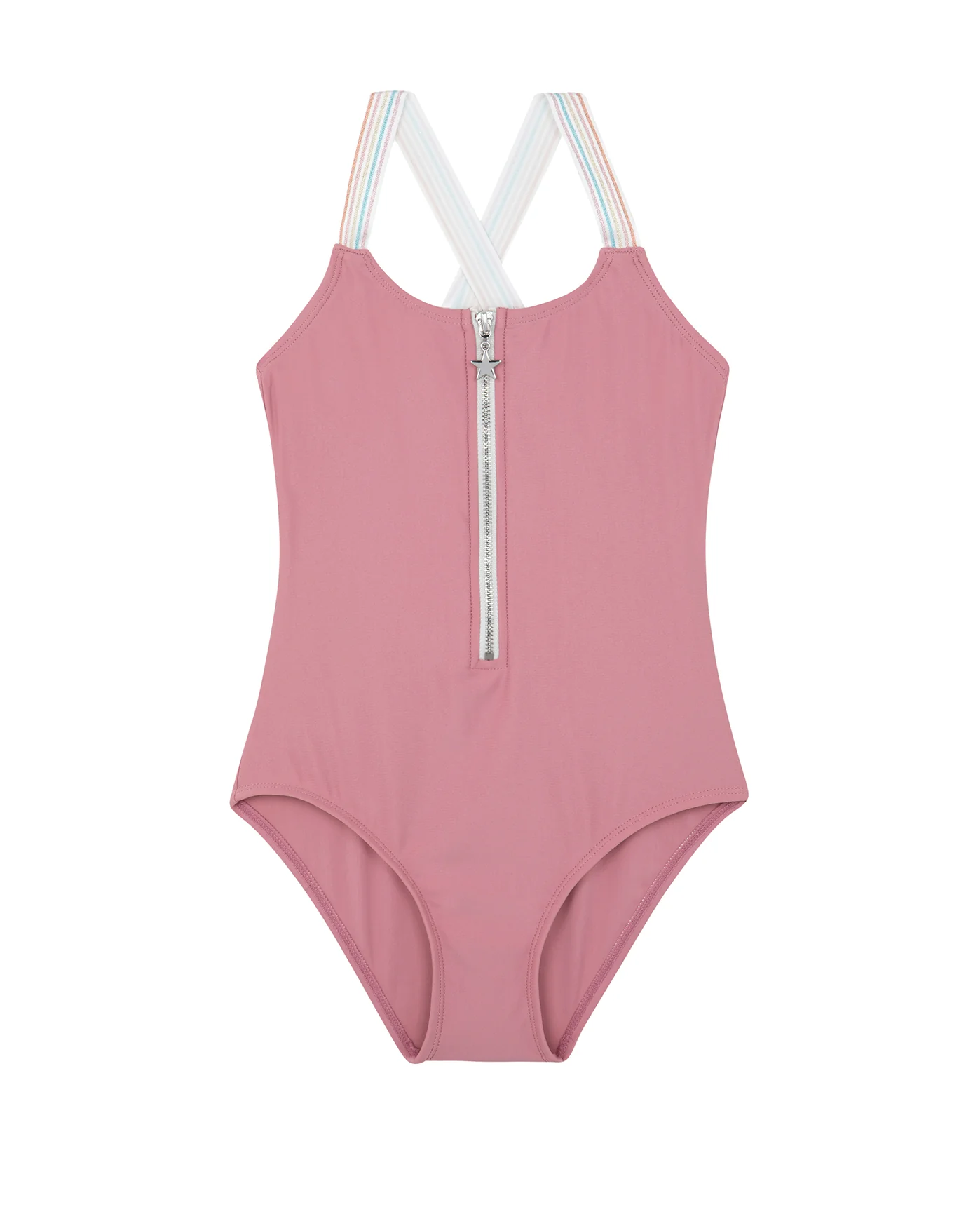 Rainbow Star Zip Front One Piece