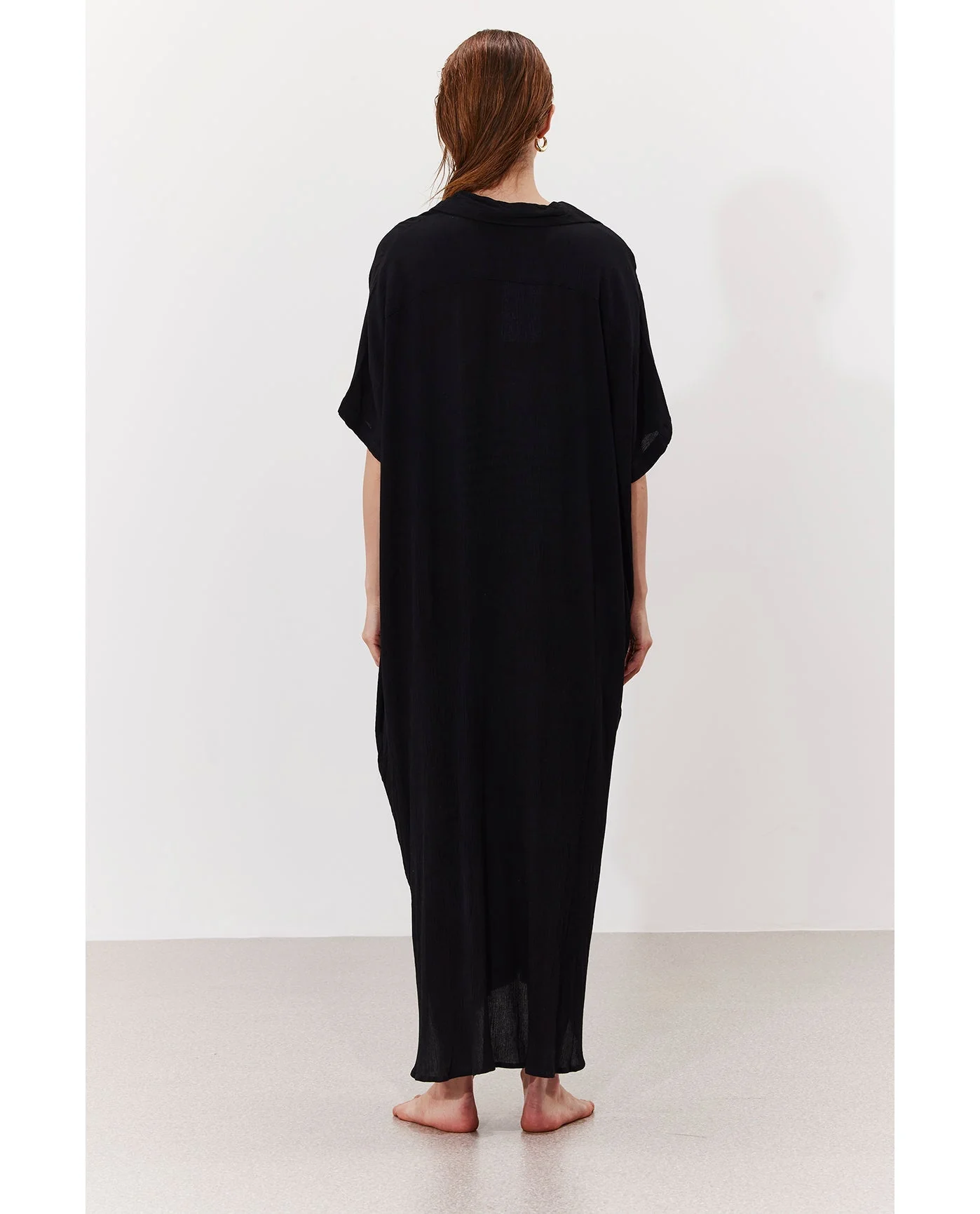 Solena Crêpe Oversized Shirt Dress Cover-Up - Image 6