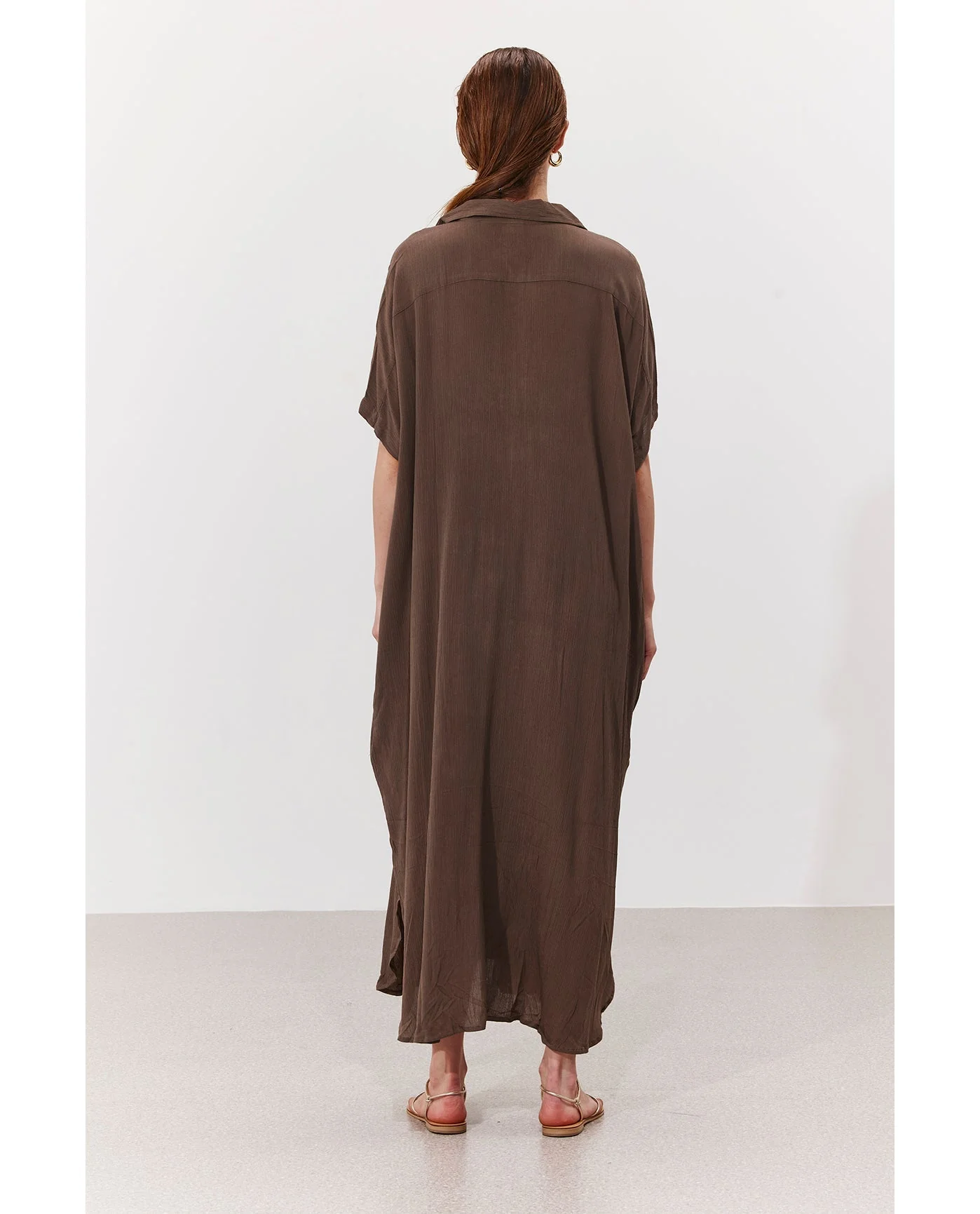 Solena Crêpe Oversized Shirt Dress Cover-Up - Image 2